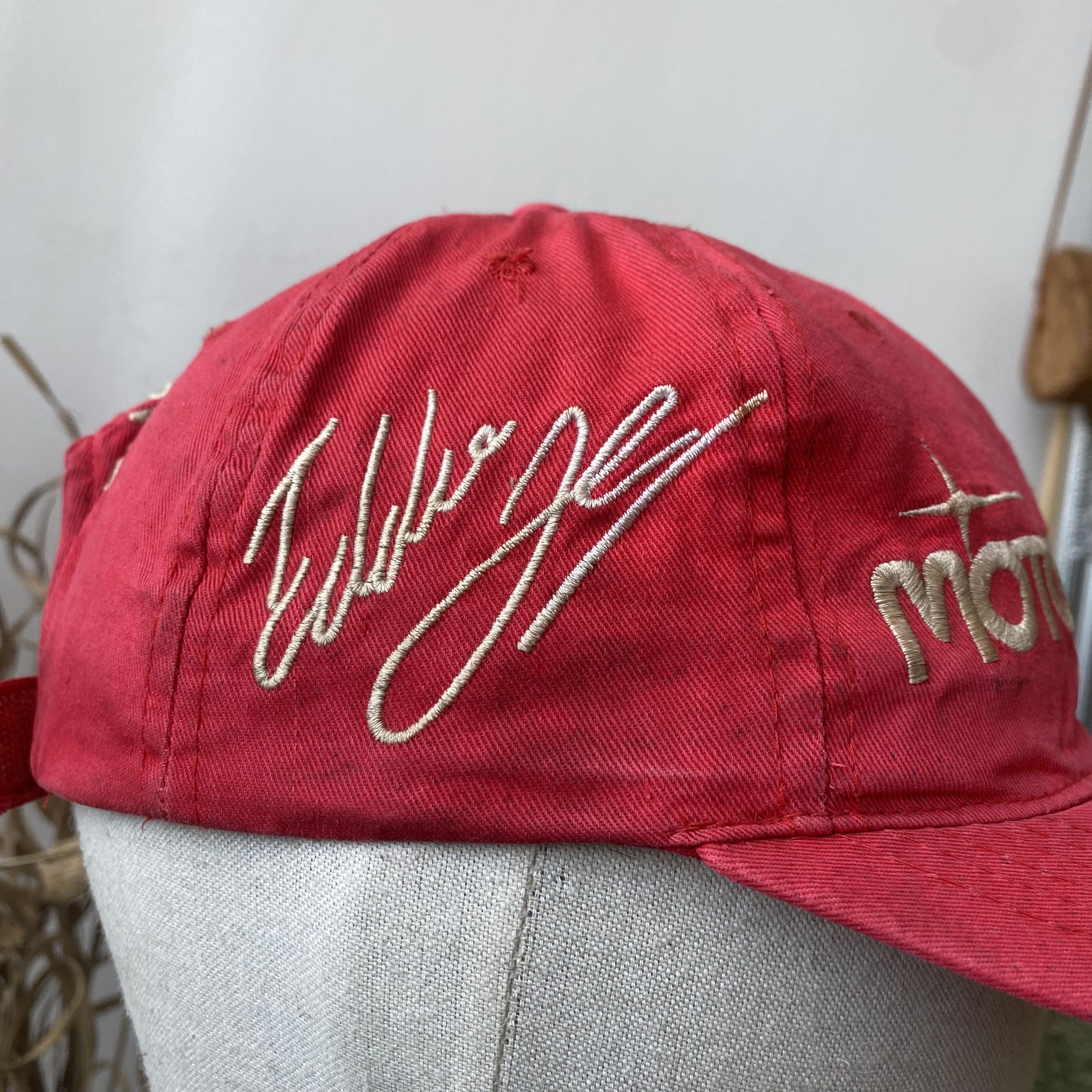 Ferrari 🏎 Rare Vintage 90s F1 Eddie Irvin rasing Cap hat Dad hat Size ONE SIZE - 4 Thumbnail