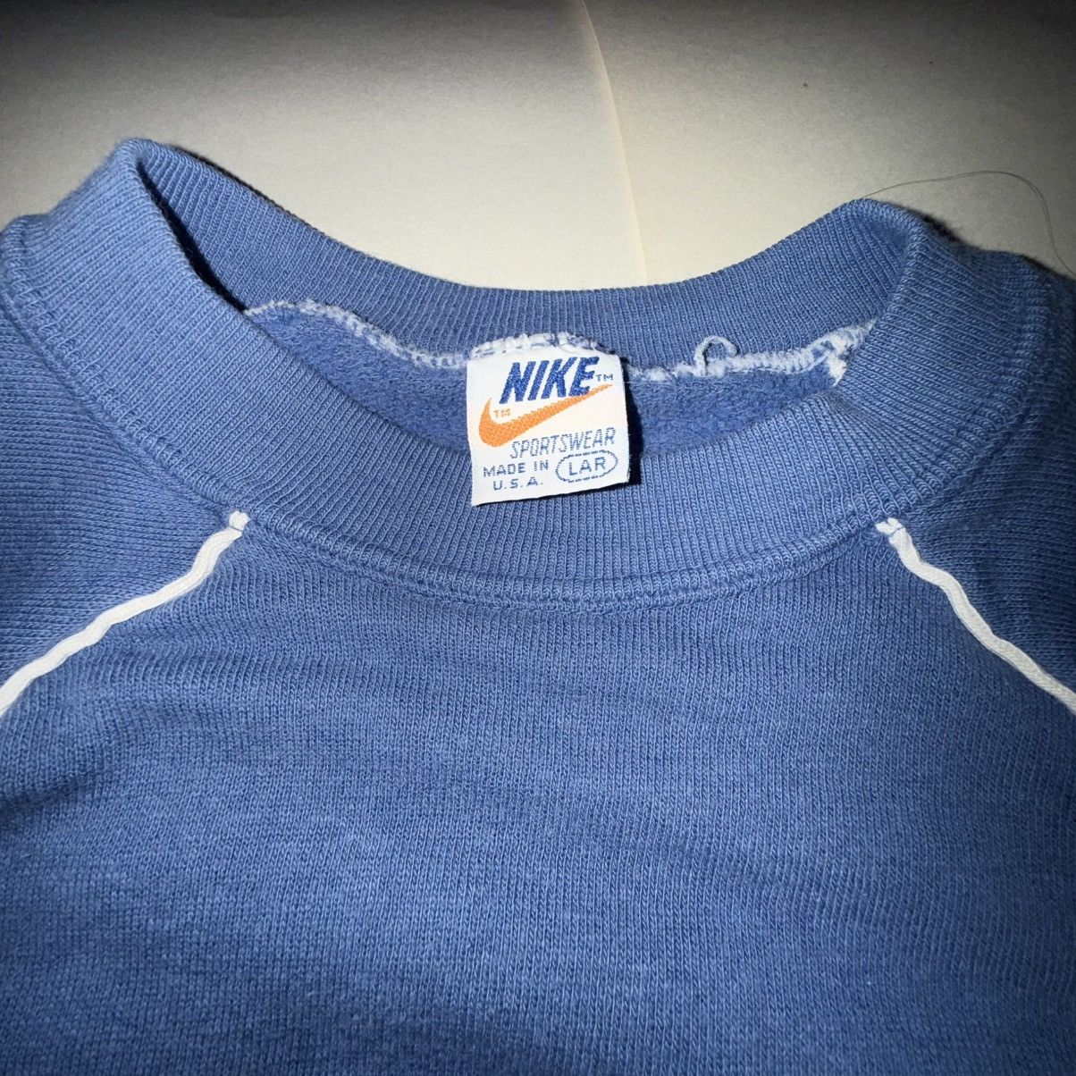 Nike 1980s Archival Nike White Tag Raglan Piping Sweatshirt Size US L / EU 52-54 / 3 - 10 Thumbnail