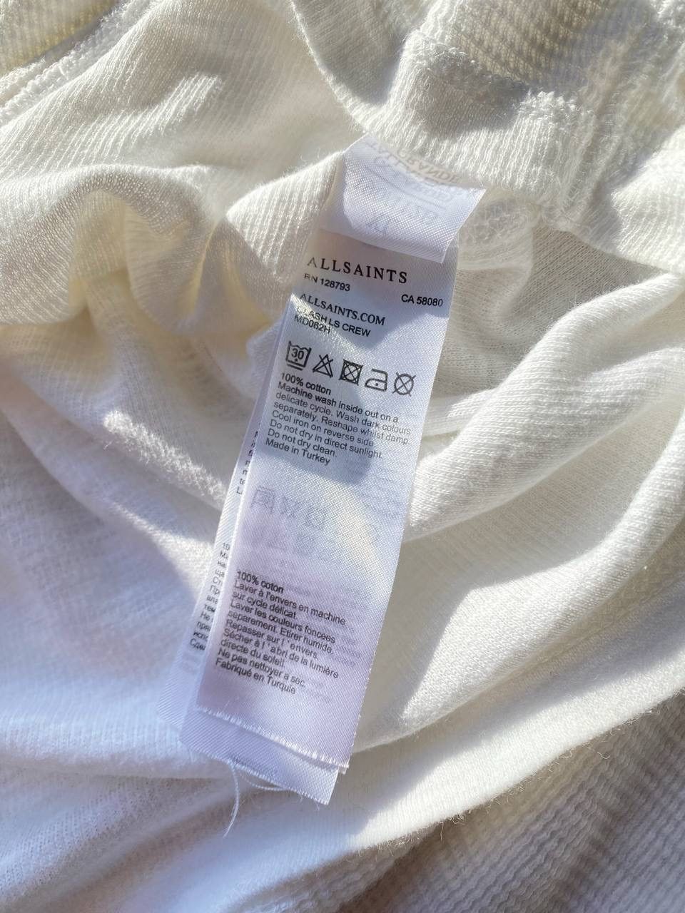 Allsaints × Vintage Vintage Allsaints White Classic Longsleeve Y2K XL Size US XL / EU 56 / 4 - 7 Thumbnail