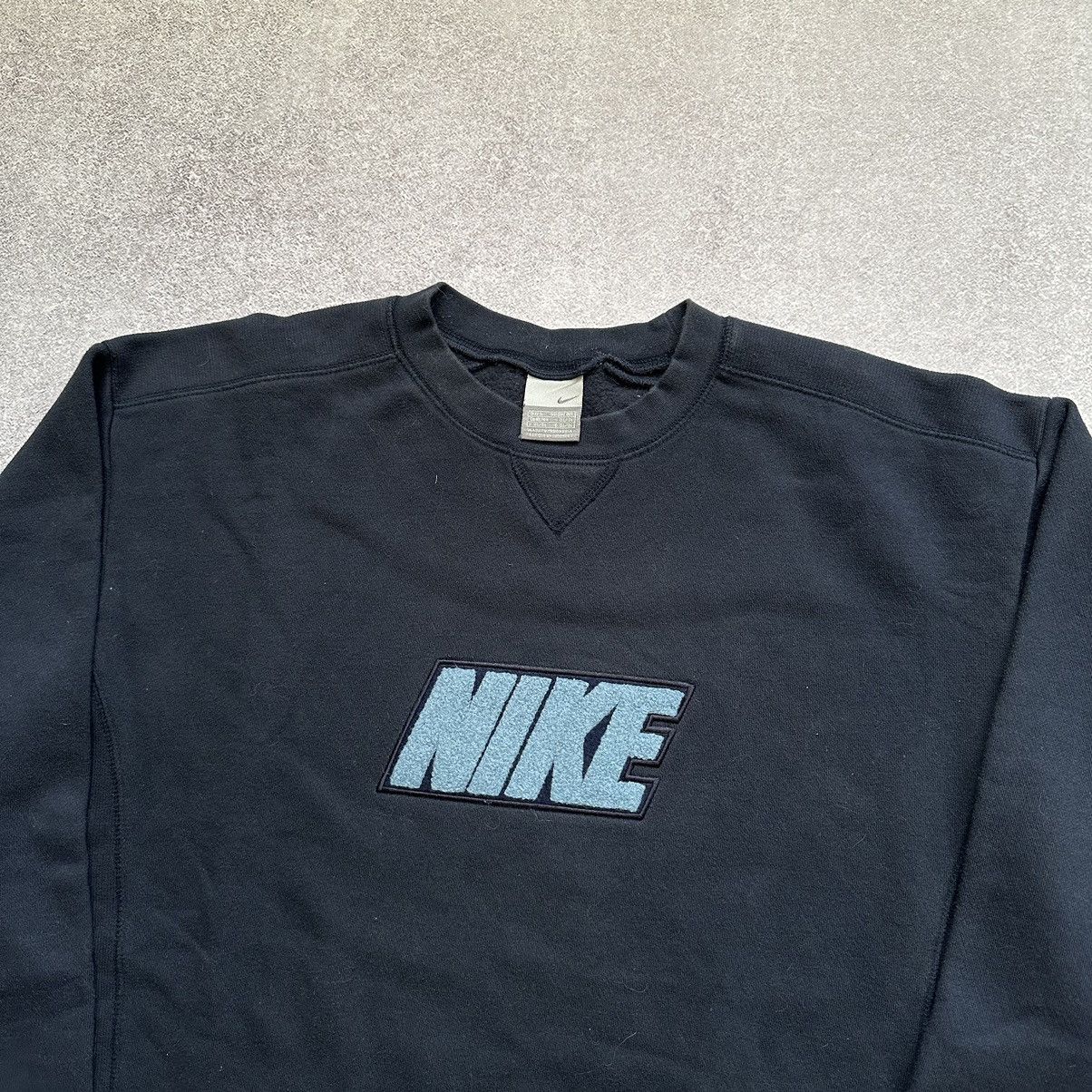 Nike × Vintage 90s Nike Vintage Big Logo Oversize Sweatshirt Crewneck Size US L / EU 52-54 / 3 - 3 Thumbnail