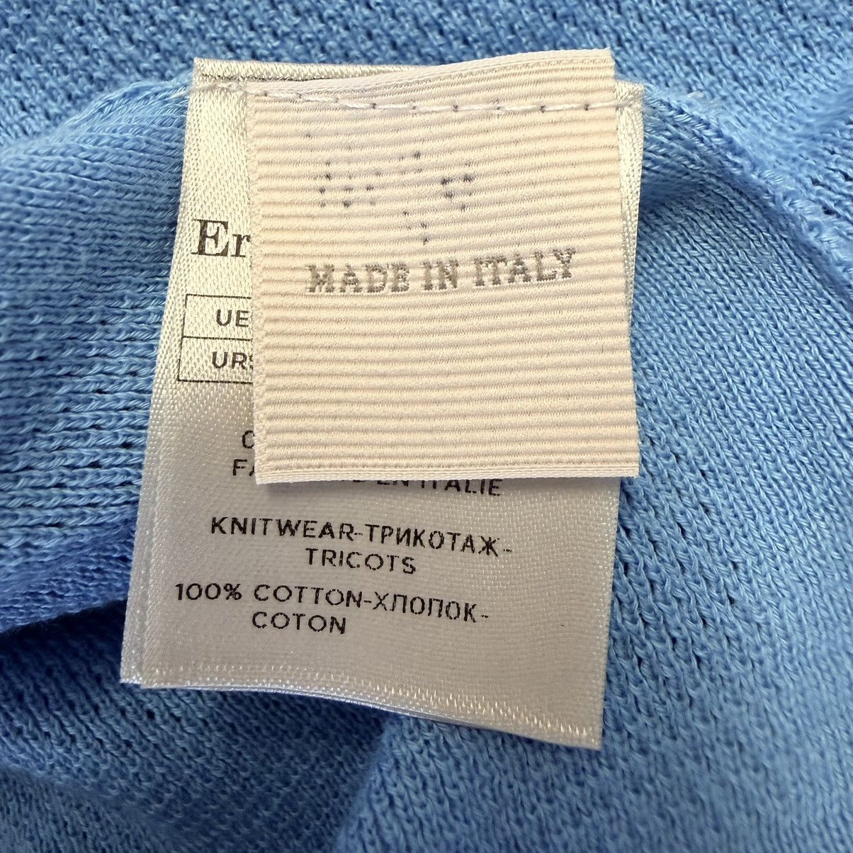 Ermenegildo Zegna Ermenegildo Zegna Knit Polo Sweater Blue Italy Sz 56 XXL Size US XL / EU 56 / 4 - 14 Thumbnail