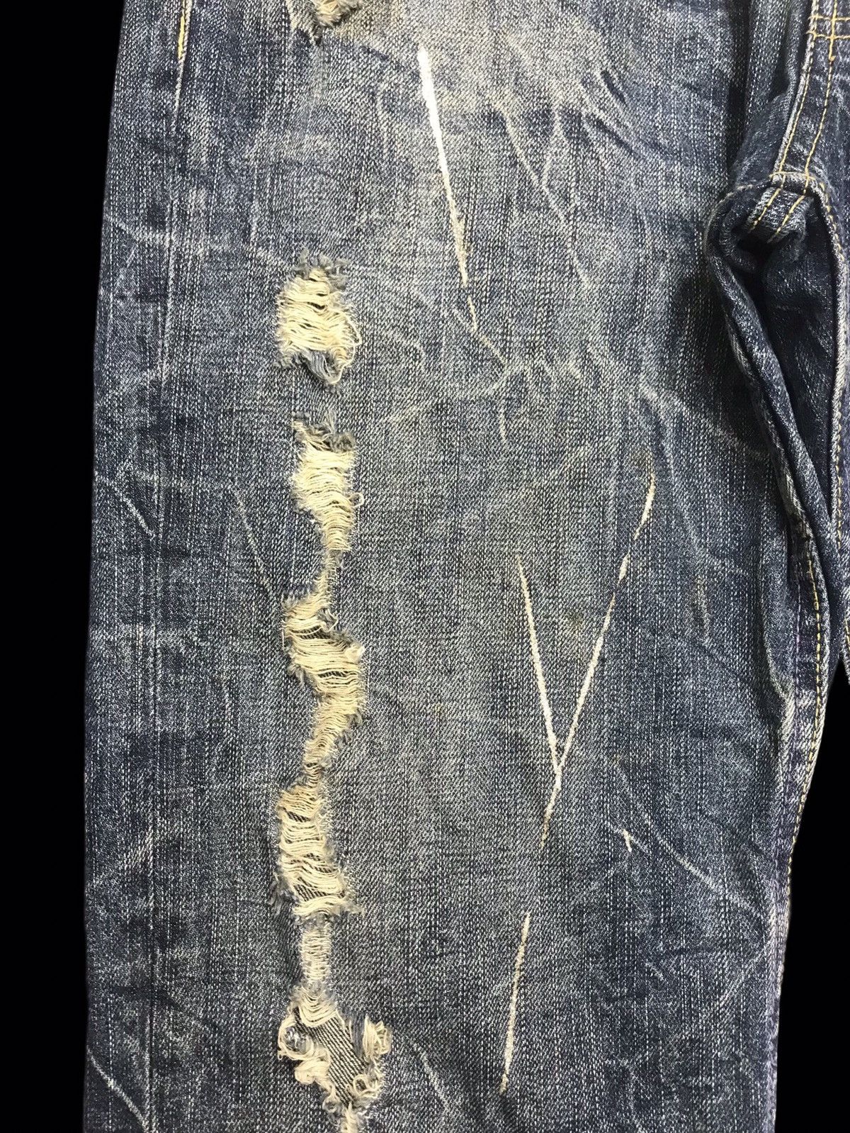 Seditionaries 💥FLARE💥VERY RARE UNBRND PAINT SPLASH DISTRESSED DENIM F307 Size US 34 / EU 50 - 11 Thumbnail