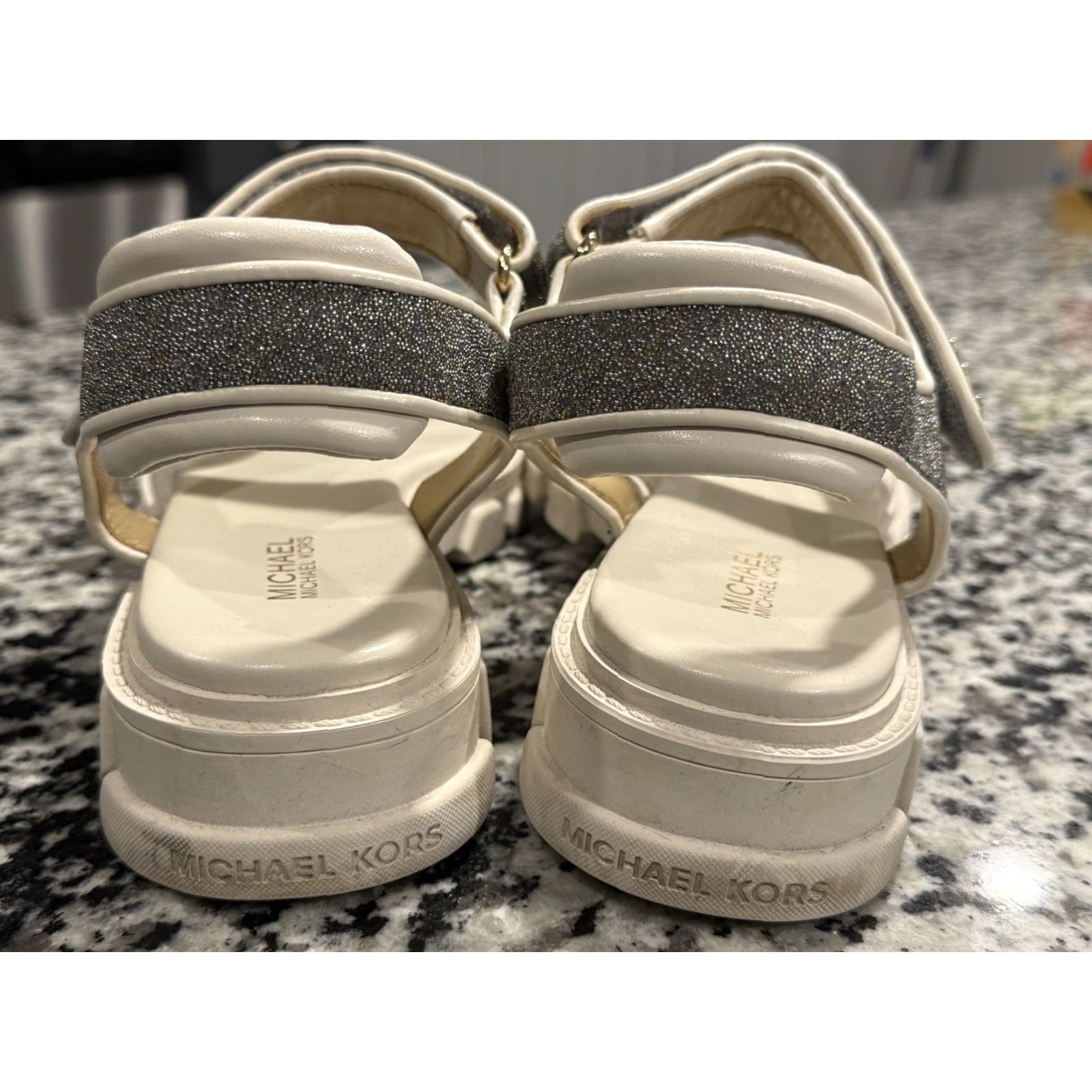 Michael Kors MICHAEL Michael Kors Ridley Platform Sandal Womens US 8 Multicolor Leather Size US 8 / IT 38 - 6 Thumbnail