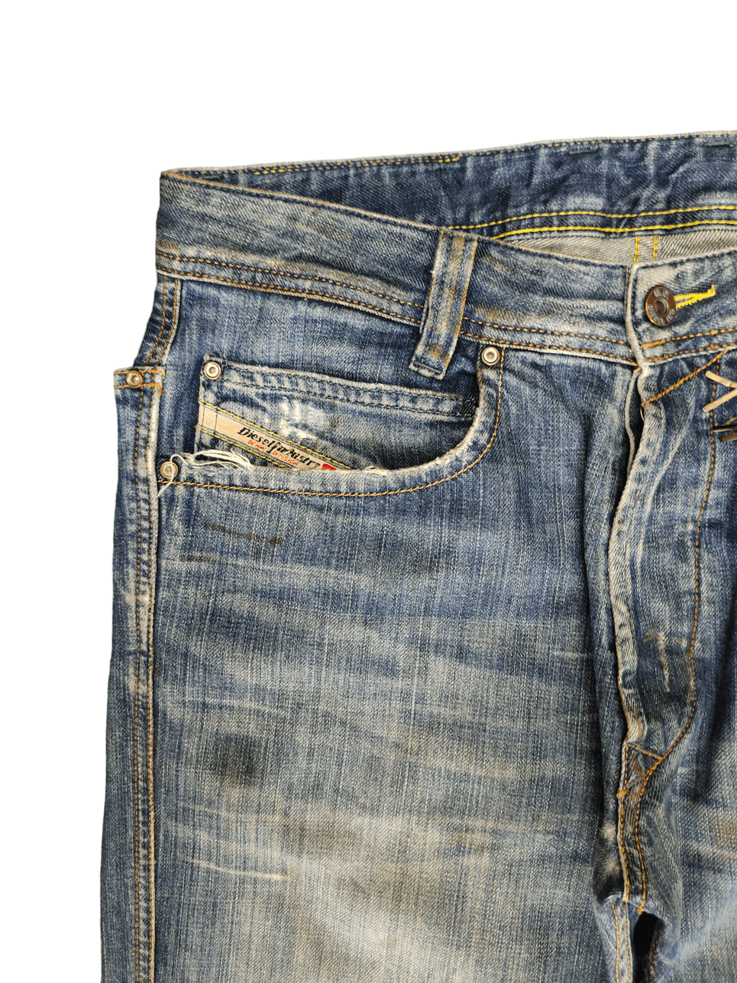 Diesel Vintage Y2k Diesel Paddom Distressed Denim Jeans Streetwear Size US 32 / EU 48 - 4 Thumbnail