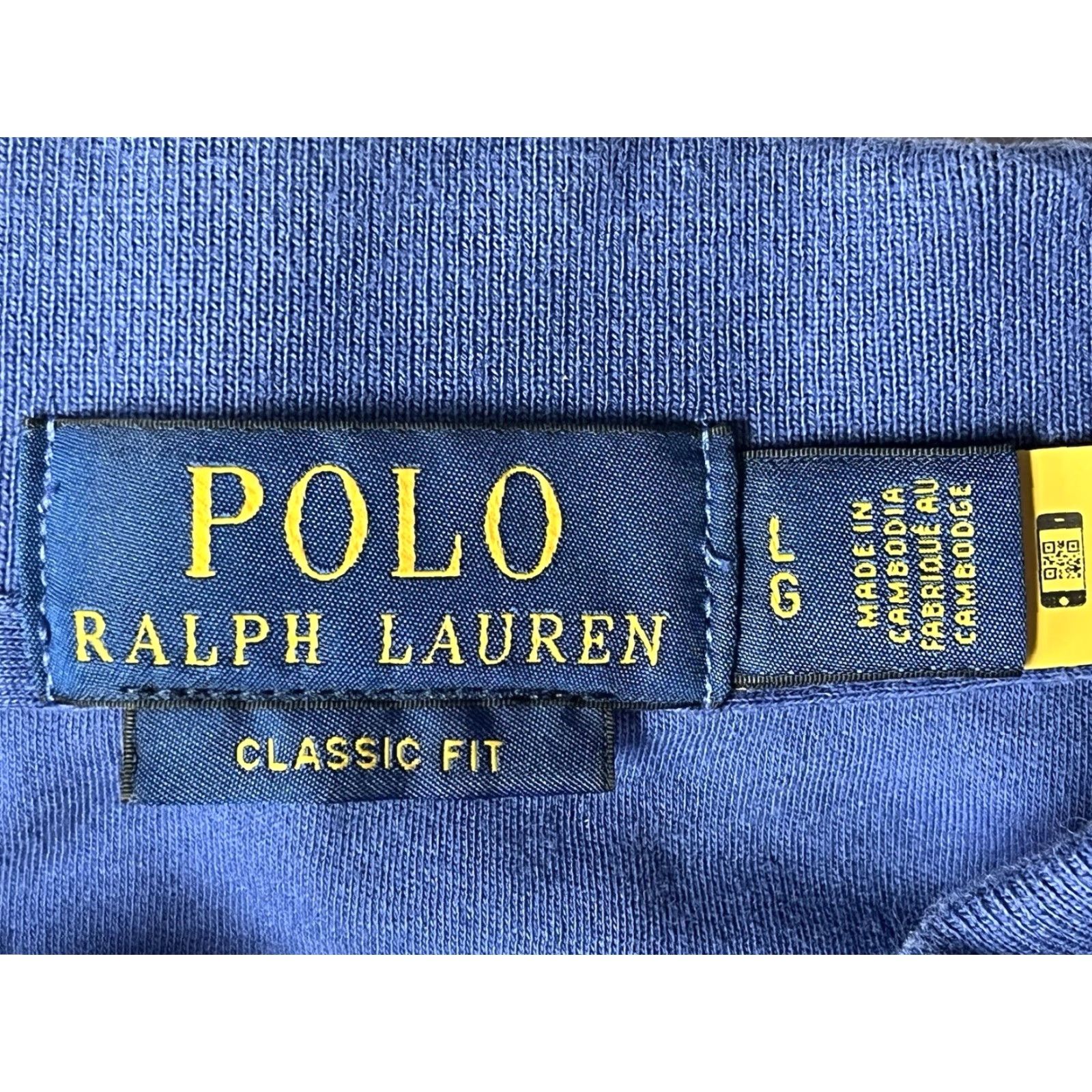 Polo Ralph Lauren Polo Ralph Lauren Polo Shirt Large Blue Men Short Sleeve Classic Fit Pockets Knit 100% Cotton Regular Size L Blue Men’s shirt Size US L / EU 52-54 / 3 - 5 Thumbnail