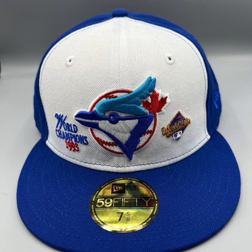 New Era Toronto Blue Jays Hat Men 7 5/8 59Fifty New Era Fitted Cap Size ONE SIZE - 1 Thumbnail