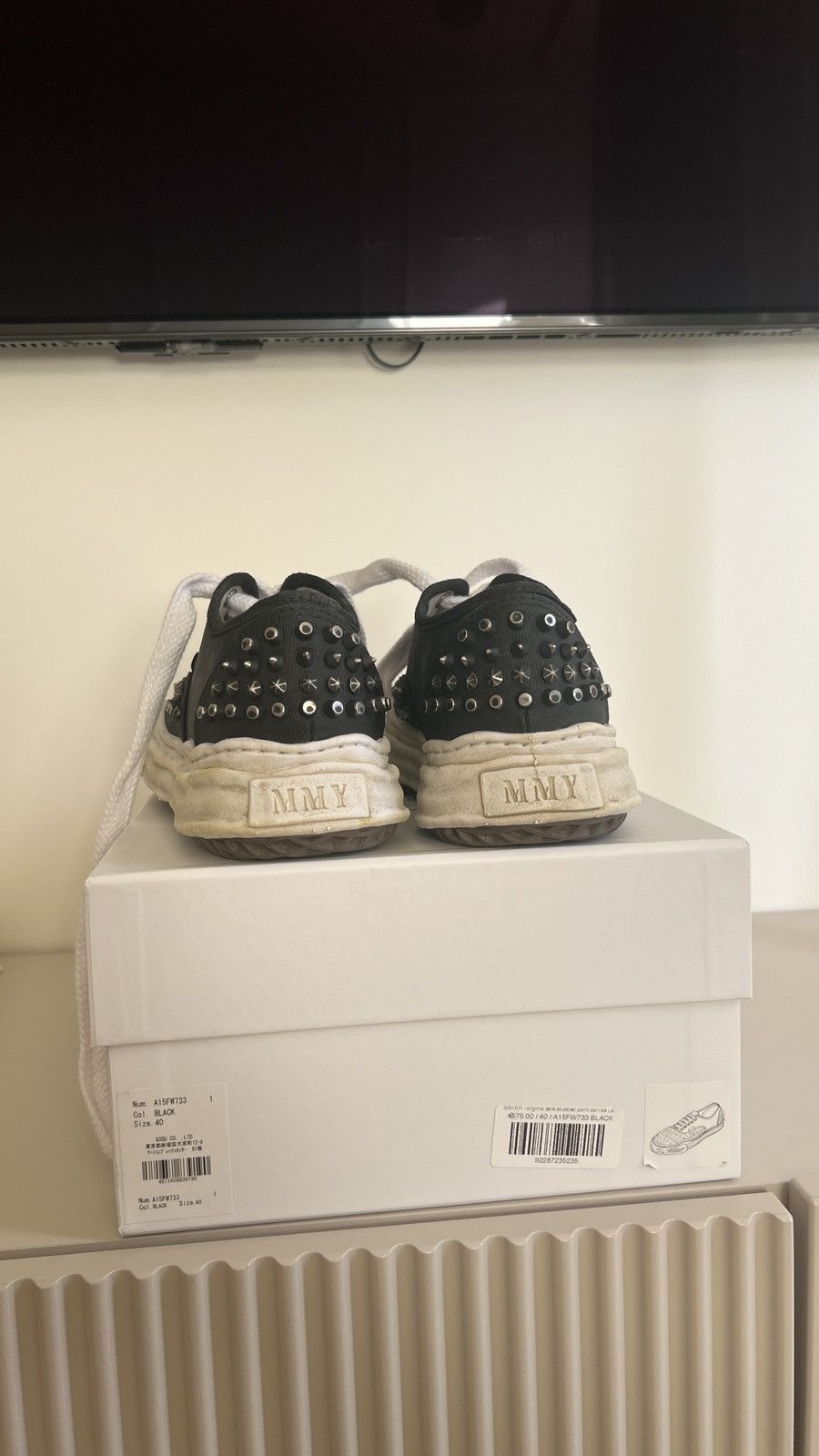 Maison MIHARA YASUHIRO Maison Mihara Yasuhiro Baker Studded Low A15FW733 Size US 7 / EU 40 - 5 Thumbnail