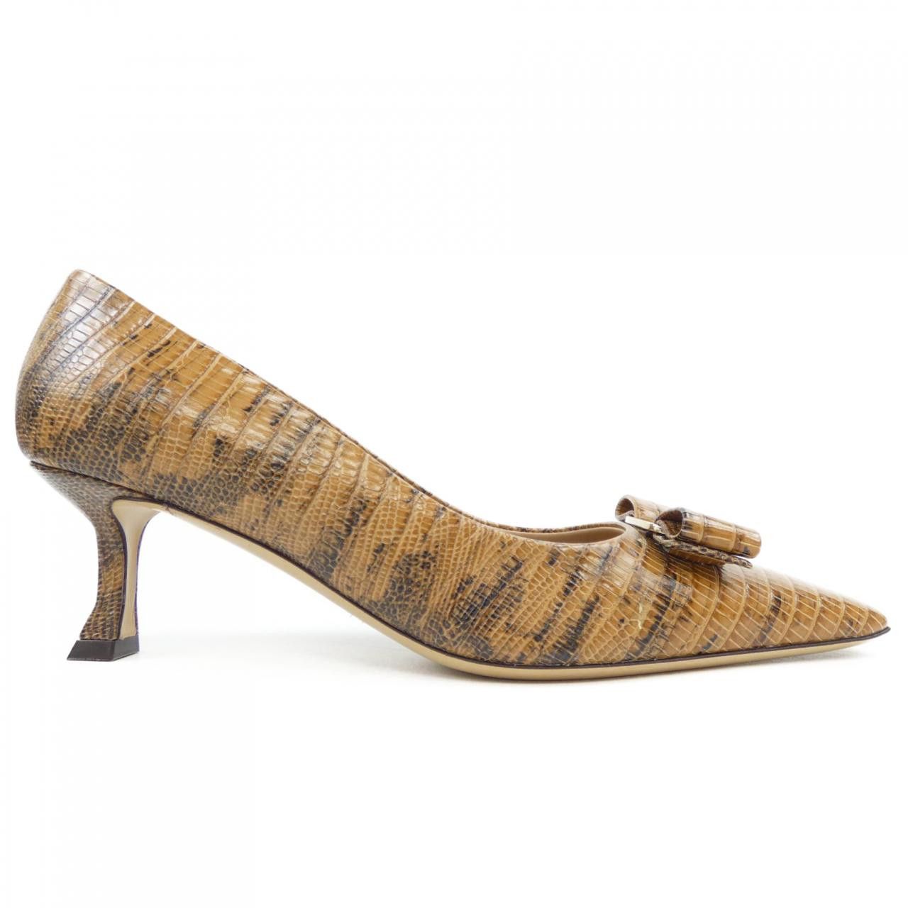 Salvatore Ferragamo Salvatore Ferragamo Salvatore Ferragamo Leather Pumps Leather Shoes DUTY FREE for USA Size ONE SIZE - 1 Thumbnail