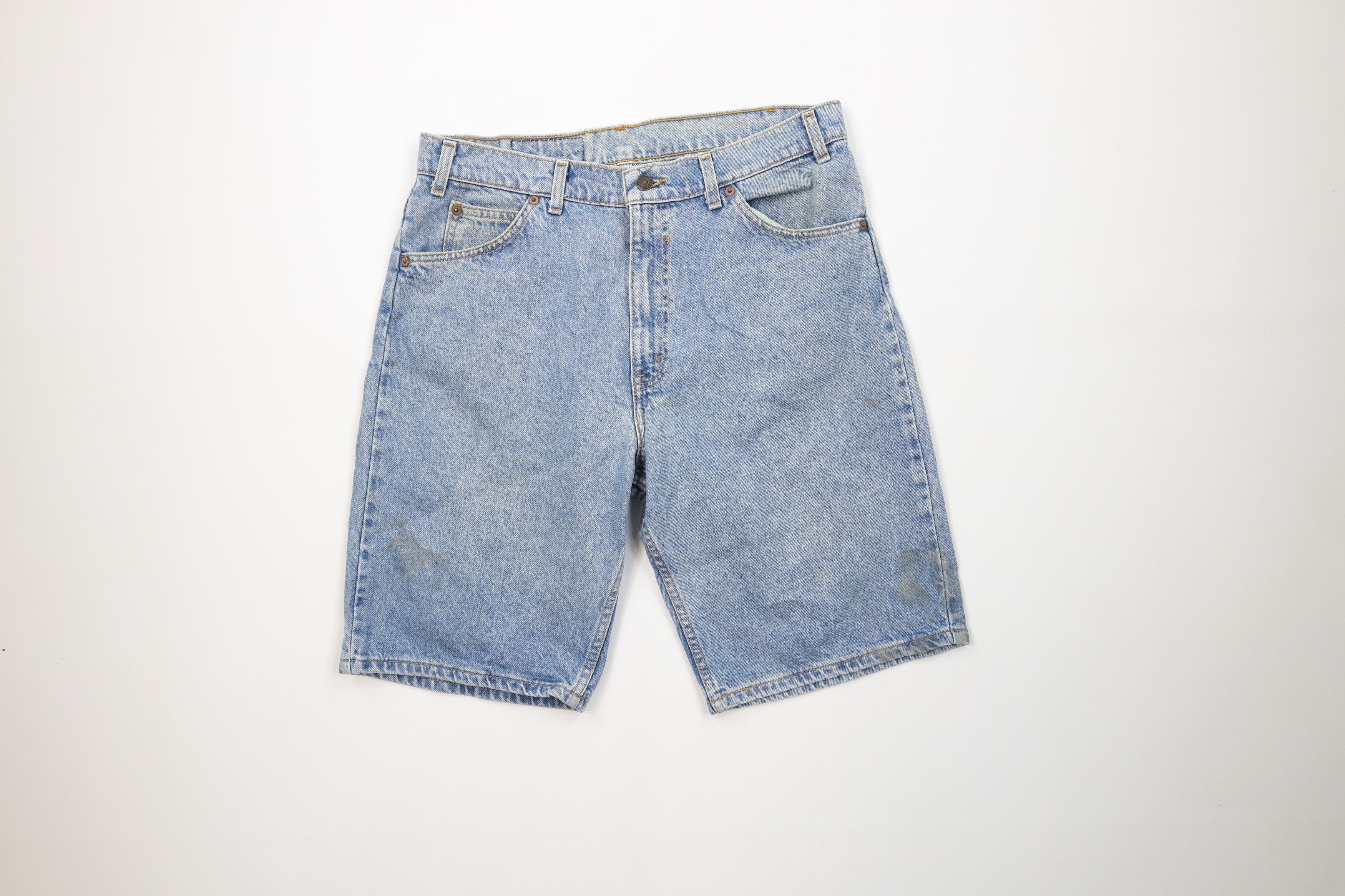 Levi's Vintage 90s Levis 550 Orange Tab Relaxed Denim Shorts USA Size US 34 / EU 50 - 1 Thumbnail