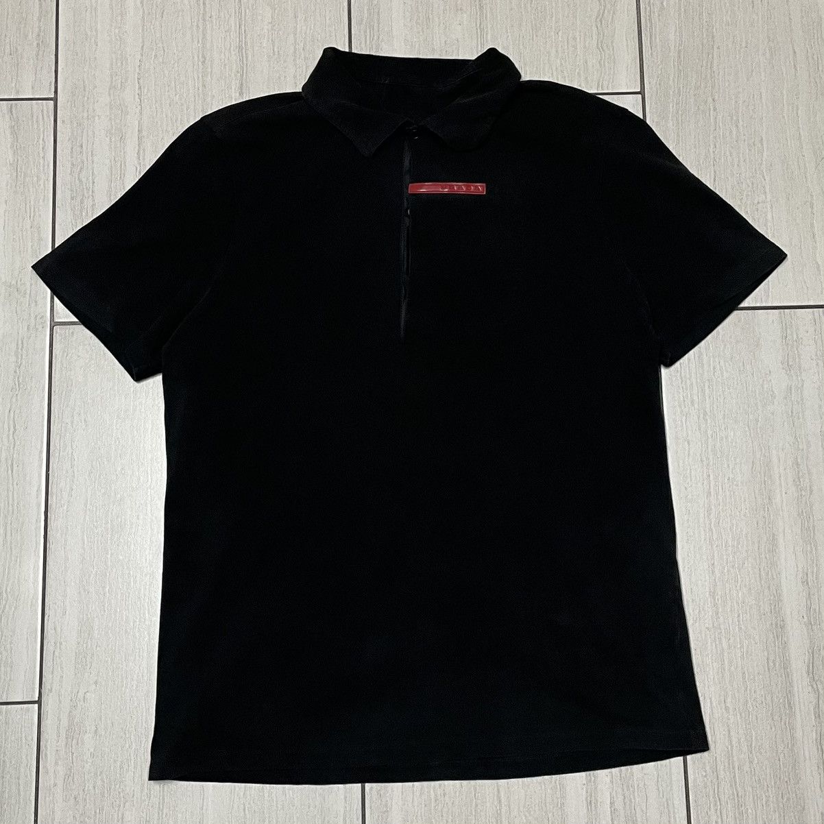 Prada Prada Chest Pocket Red Stripe Polo Size US M / EU 48-50 / 2 - 1 Thumbnail