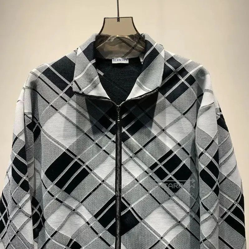 Burberry Burberry Gray Zip-Front Cotton Jacket for Men. Size US XXL / EU 58 / 5 - 3 Thumbnail
