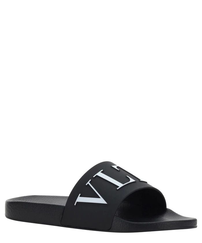 Valentino o1s22i1n1224 Rubber Slides in Black Size US 7 / EU 40 - 3 Thumbnail