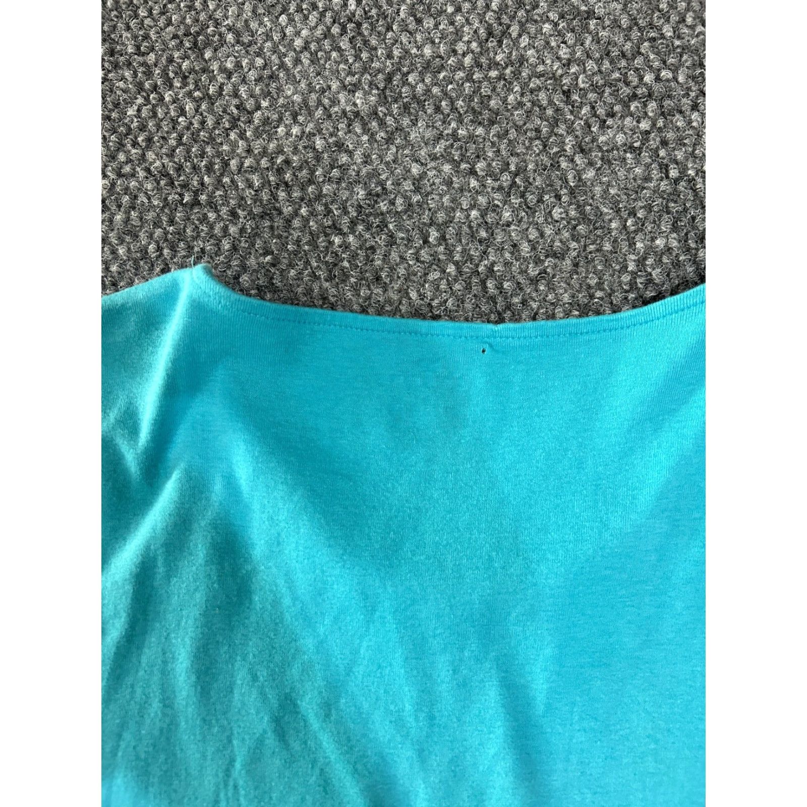 Talbots Talbots Womens Top Short Sleeve Knit Casual Beaded Neckline Blue M Size Crew Neck Cotton Button Beaded Kn - Sliming? Size M / US 6-8 / IT 42-44 - 5 Thumbnail