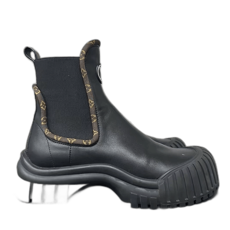 Louis Vuitton Louis Vuitton Black Ankle Boots-yf Size US 7.5 / EU 40-41 - 1 Thumbnail