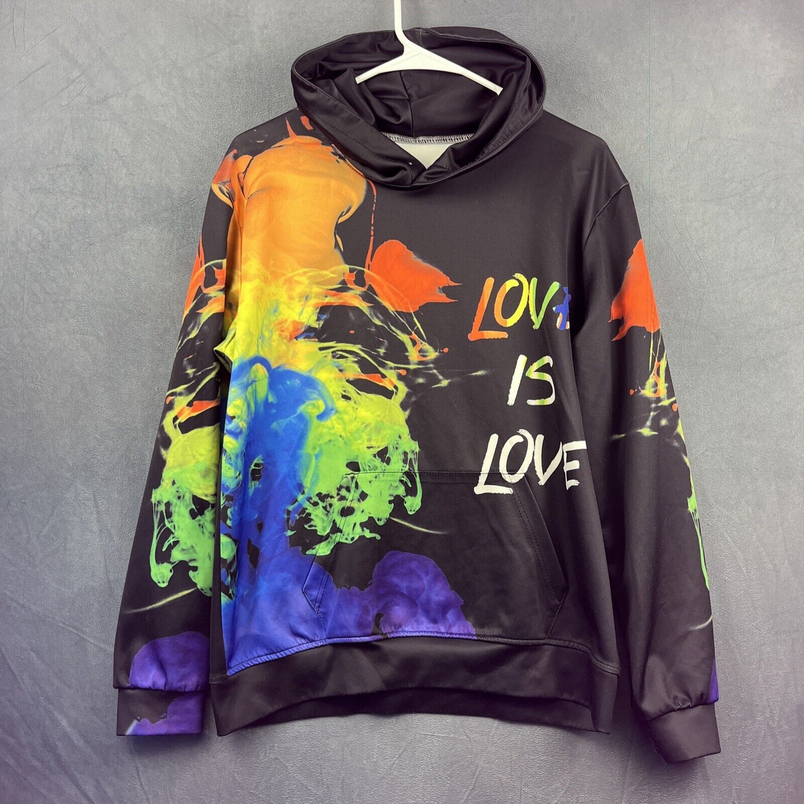 Other Tie-dye Love is Love Hoodie Men's Small Colorful Smoke San F Size US S / EU 44-46 / 1 - 1 Thumbnail