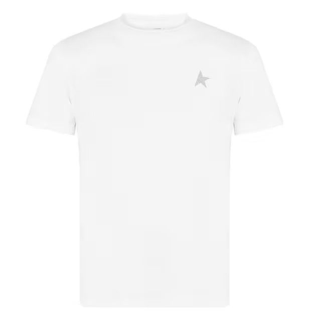 Golden Goose o1g2r1mq1024 Star Regular T-Shirt in White & Silver Size L / US 10 / IT 46 - 1 Thumbnail