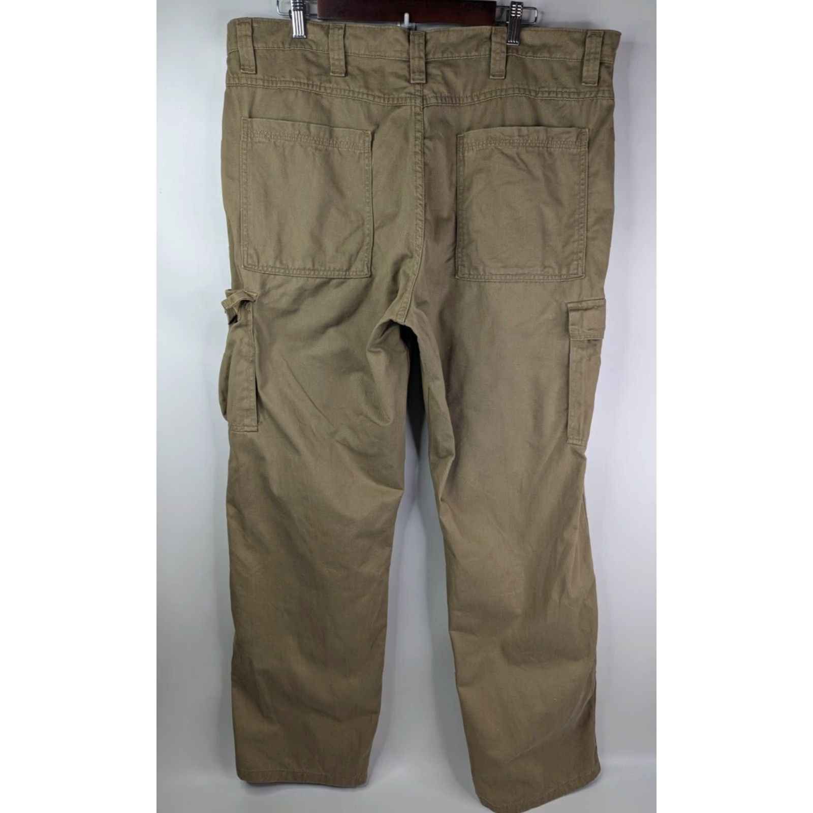 Wrangler Wrangler Legacy Cargo Beige Twill Pants Men 40x32 Straight Leg Workwear Size US 40 / EU 56 - 4 Thumbnail