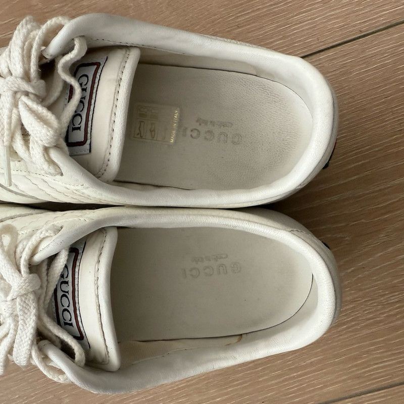 Gucci Gucci White Low-Top Lace-Up Casual Sneakers -2508 Size US 5.5 / EU 38 - 7 Thumbnail
