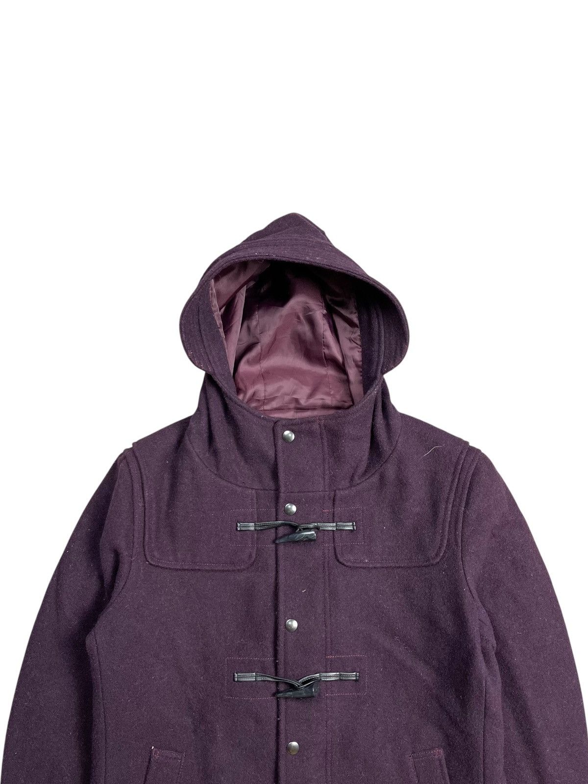 14th Addiction 2000s Tornado Mart - Red Wine Horn Button Wool Jacket Size US M / EU 48-50 / 2 - 5 Thumbnail