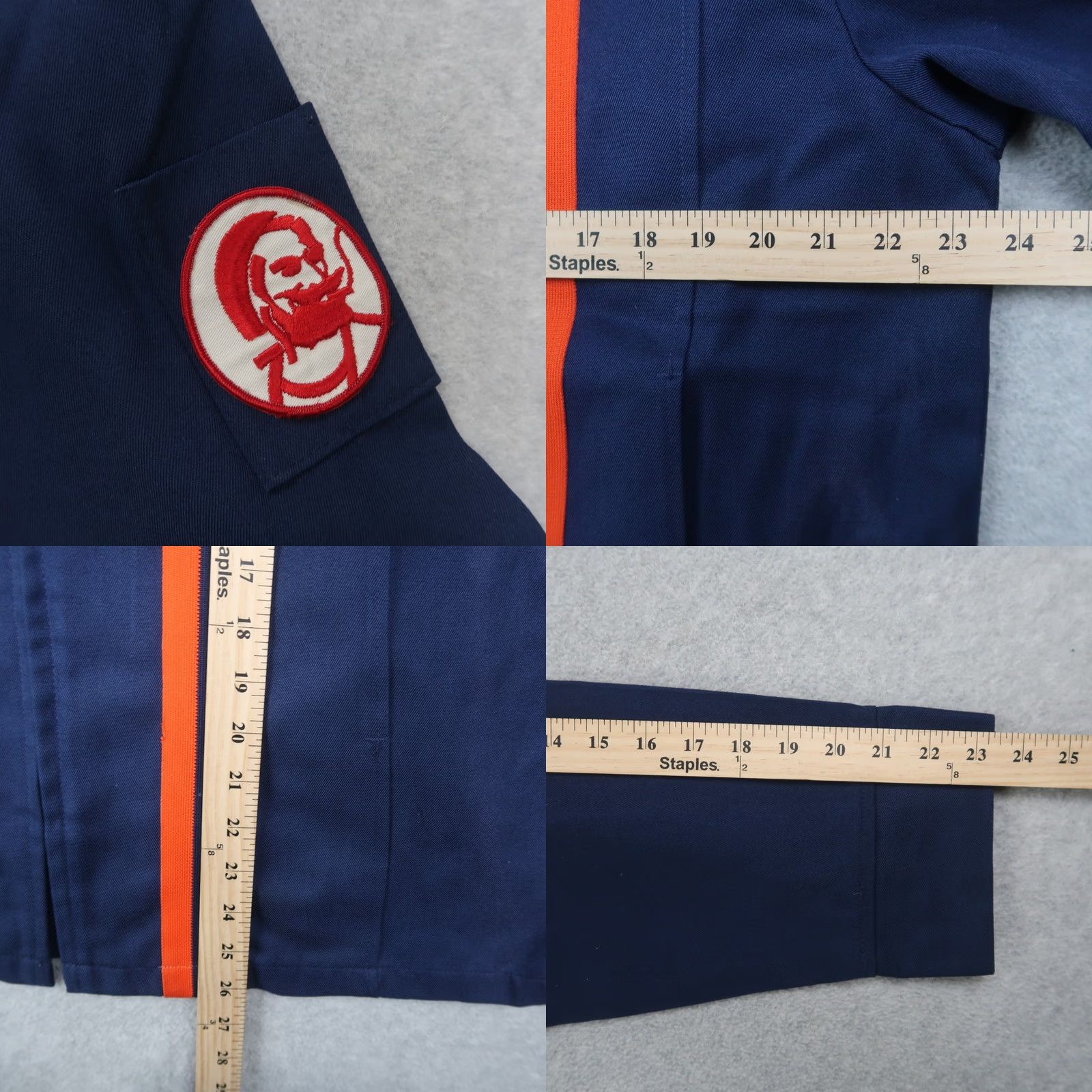 GAS VINTAGE Unitog Jacket Mens 44 Blue Bomber Jacket USA Union Made 80s Car Retro Workwear Size US S / EU 44-46 / 1 - 9 Thumbnail