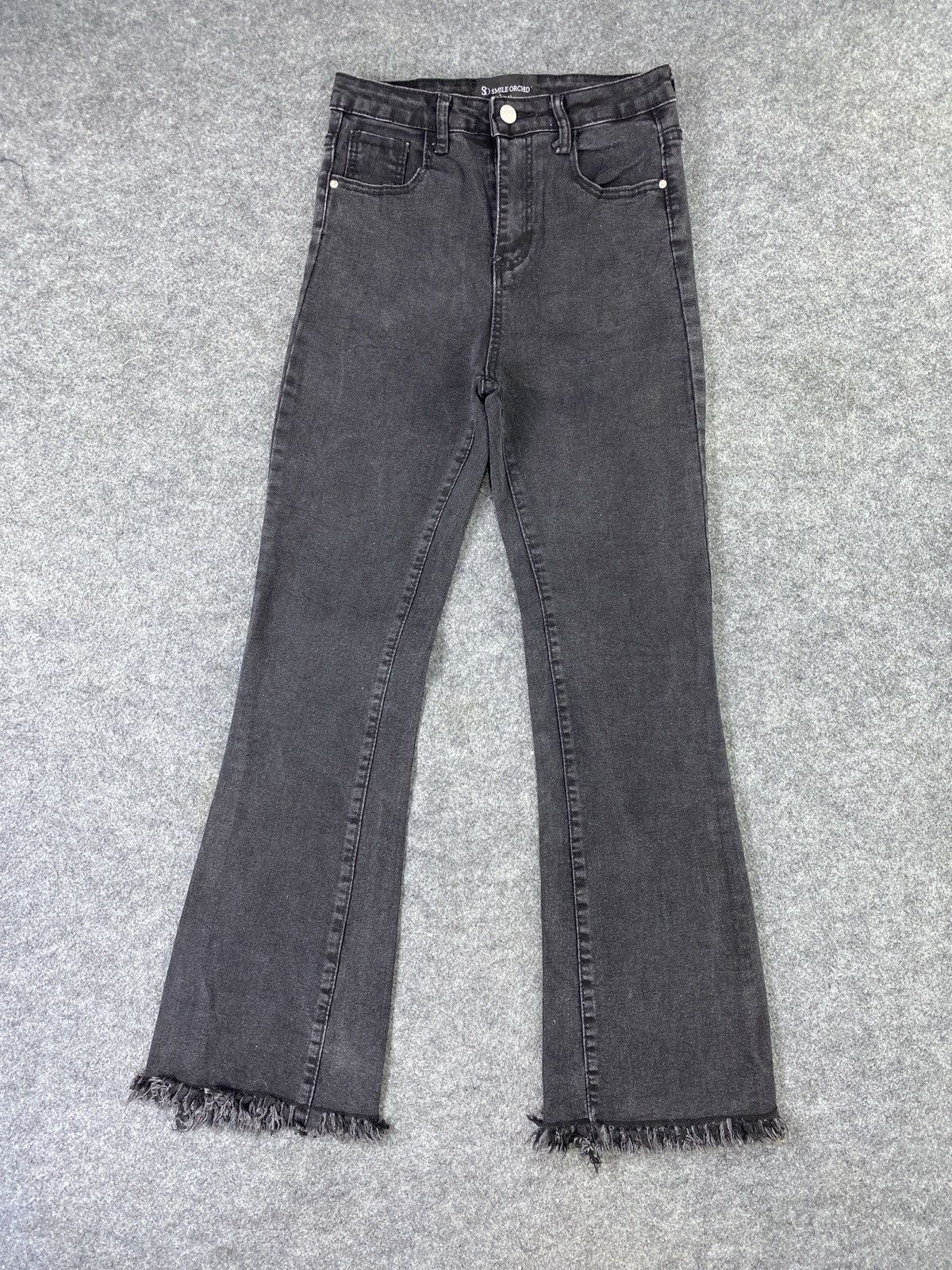 Japanese Brand × Jean Japanese Brand Smile Orchid Black Flare Jeans - J1063 Size 25" / US 0 / IT 36 - 1 Thumbnail