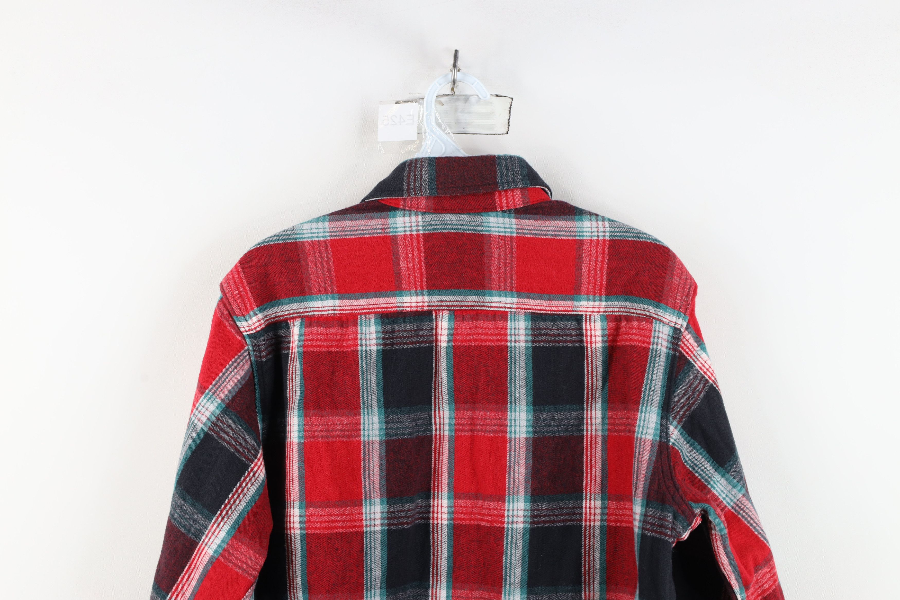 Vintage Vintage 90s Streetwear Heavyweight Button Shirt Plaid Size US S / EU 44-46 / 1 - 12 Thumbnail