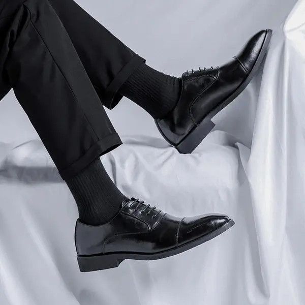 Leather Masumizu x Fuka Stylish Black Dress Shoes for Men Size US 10 / EU 43 - 5 Thumbnail