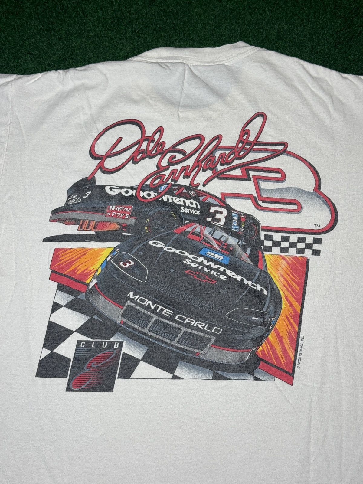 Vintage Vintage 90s Dale Earnhardt Fan Club Nascar Racing T Shirt Size US XL / EU 56 / 4 - 2 Thumbnail