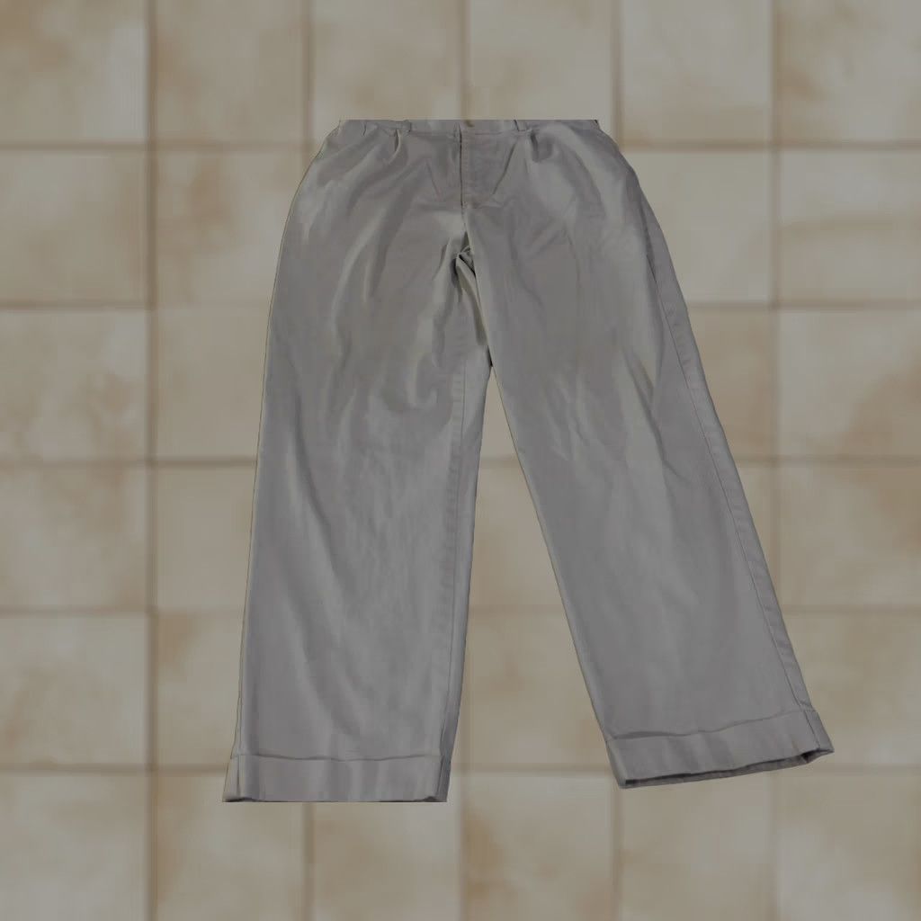 Polo Ralph Lauren VINTAGE Polo Ralph Lauren Pants Mens 36x30 Khaki Beige Hammond Chino Pleated Classic Fit Size US M / EU 48-50 / 2 - 1 Thumbnail