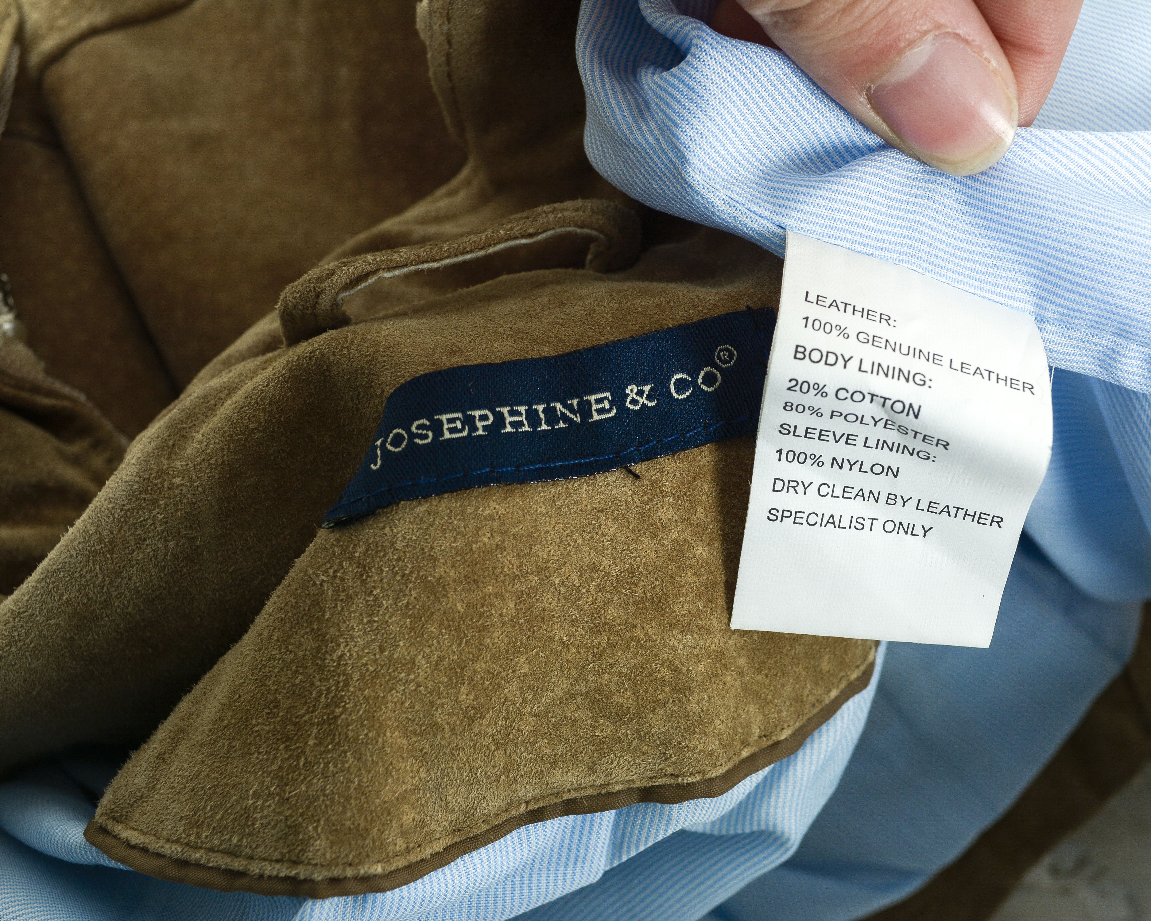 Leather × Vintage JOSEPHINE & CO Suede Genuine Leather Jacket Blazer Tan Beige Size XS / US 0-2 / IT 36-38 - 6 Thumbnail