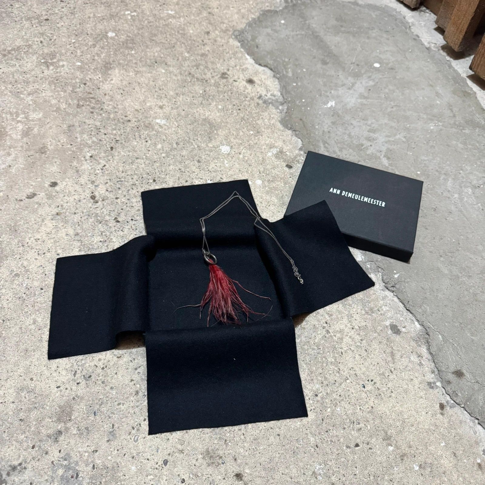 Ann Demeulemeester Ann Demeulemeester feather silver chain Size ONE SIZE - 1 Thumbnail