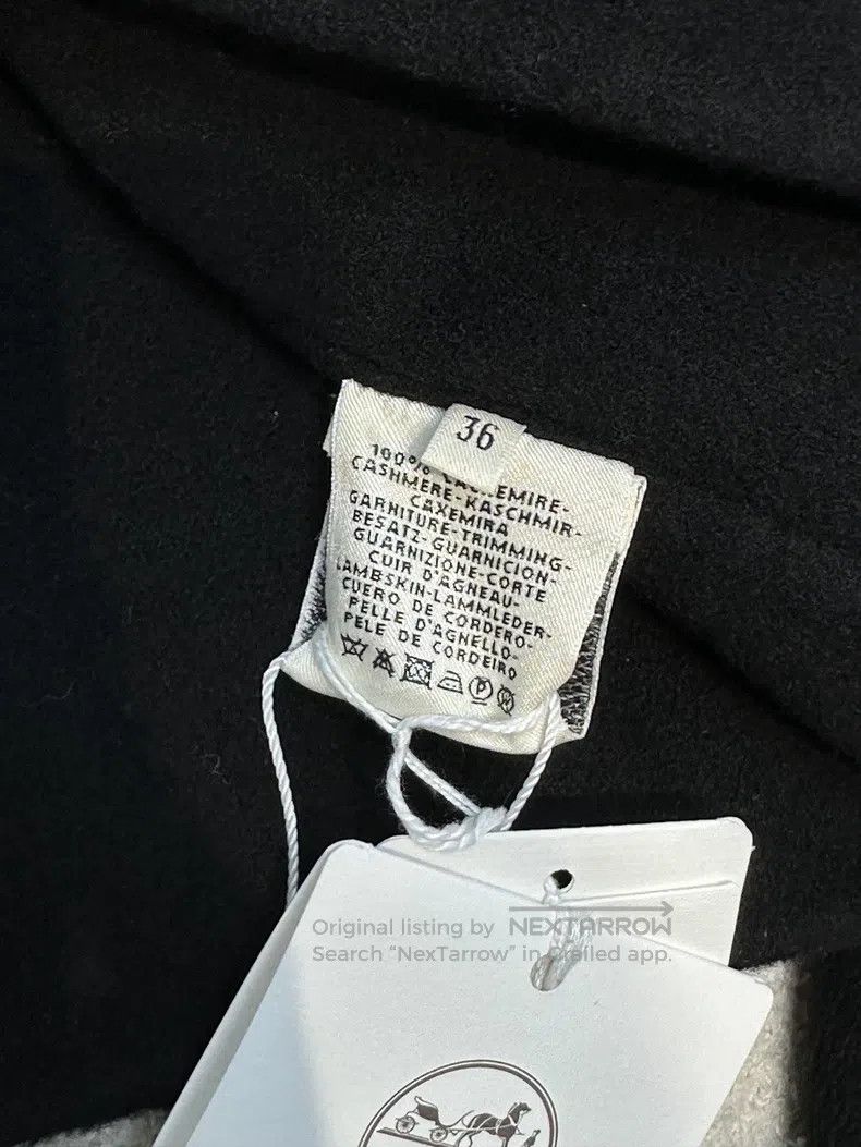 Hermes Hermes Black Sheepskin Dress with Cashmere Cloak Two-piece Size XS / US 0-2 / IT 36-38 - 4 Thumbnail