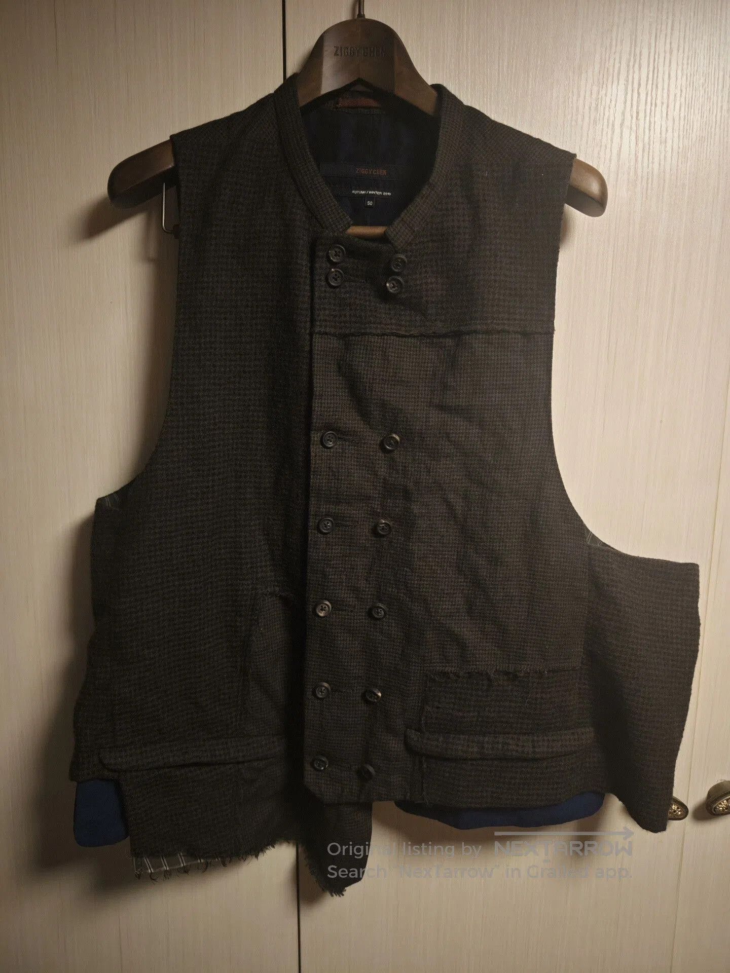 Ziggy Chen Ziggy Chen 19AW Houndstooth Cashmere Vest. Size US M / EU 48-50 / 2 - 1 Thumbnail