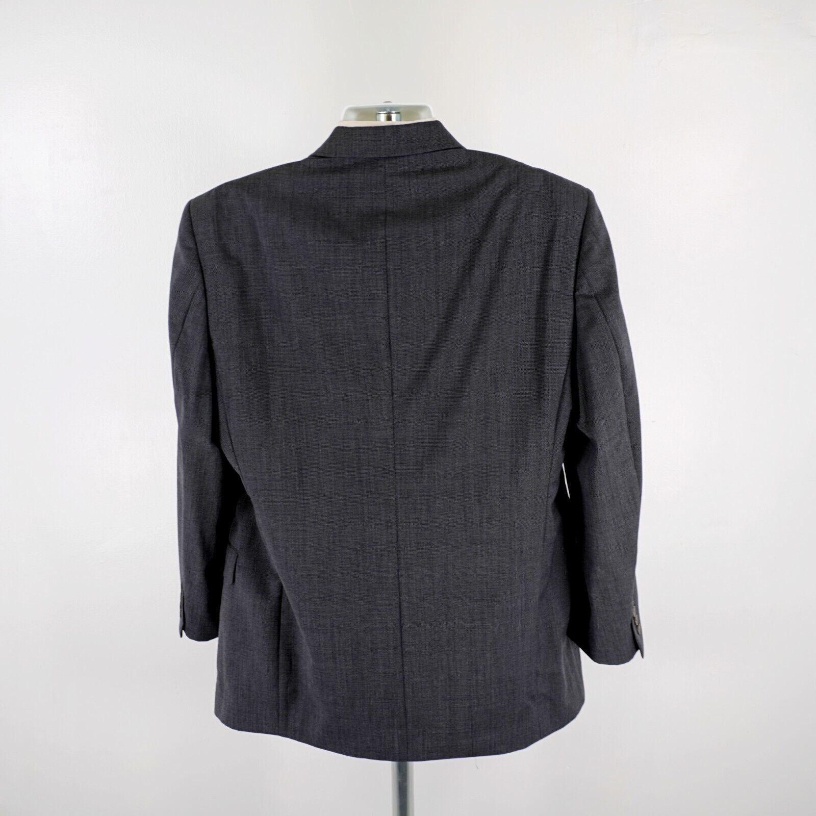 Hart Schaffner Marx Hart Schaffner Marx Wool Gray Honeycomb Check 3 Button Blaze Size 42R - 6 Thumbnail