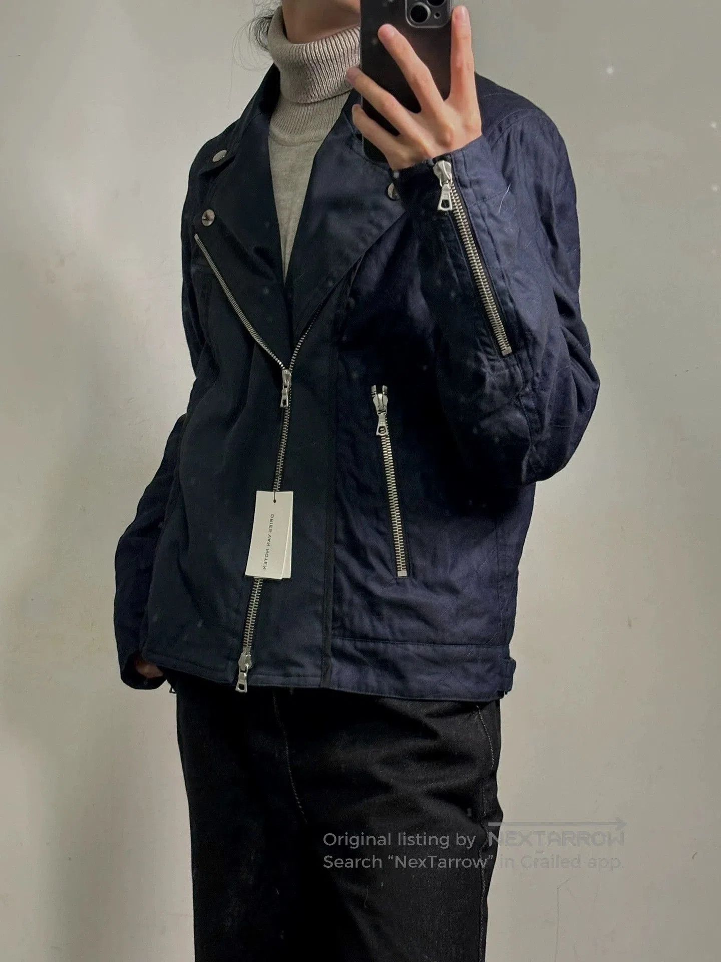 Dries Van Noten Black Jacket with Gold Embroidered Back Design. Size US L / EU 52-54 / 3 - 4 Thumbnail