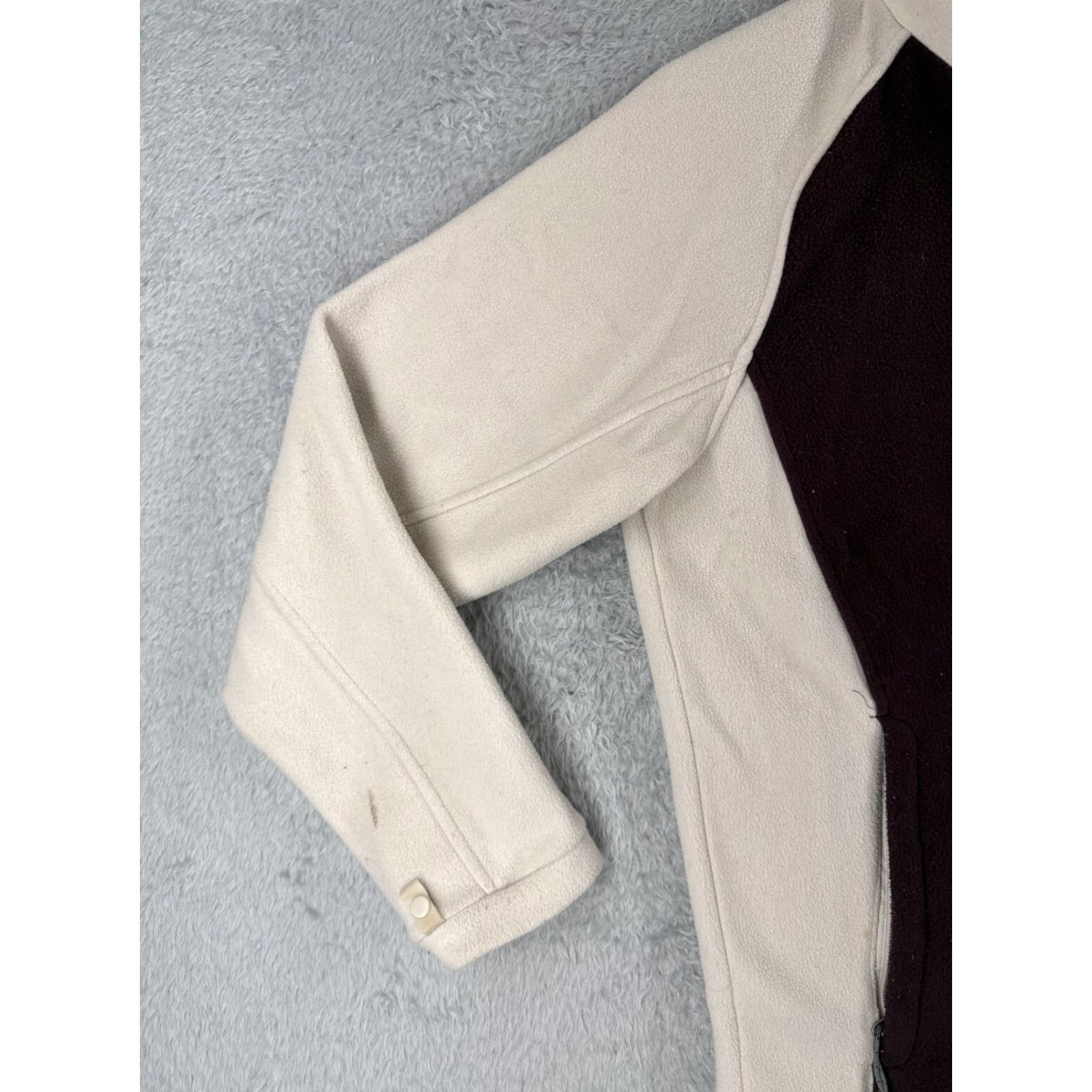 The North Face VINTAGE The North Face Jacket Womens Large White Red Full Zip Pockets Mock Neck Walking Size L / US 10 / IT 46 - 3 Thumbnail