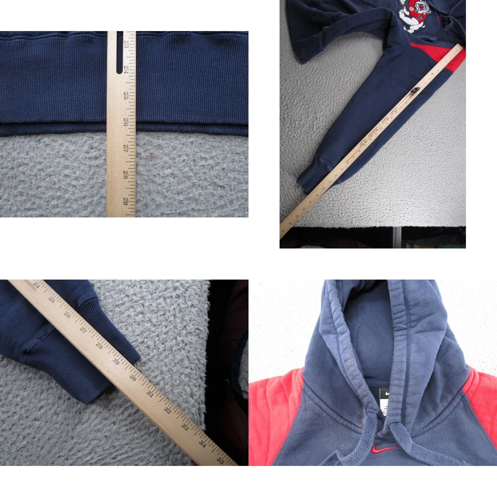 Nike Nike Fresno Bulldogs Center Swoosh State Mens Pullover Hoodie Sweatshirt Size M Size US M / EU 48-50 / 2 - 8 Thumbnail
