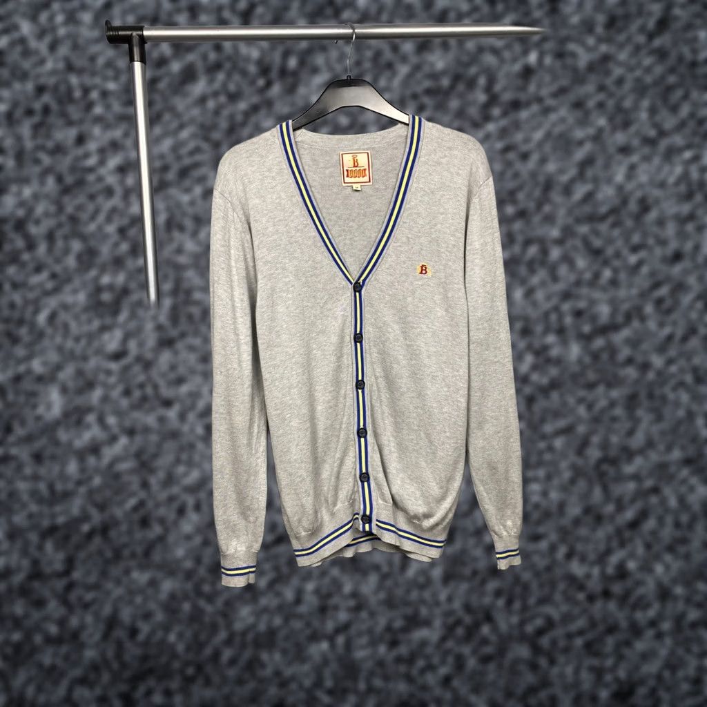 Baracuta VINTAGE Baracuta Mens Cardigan Sweater Baracuta Cardigan Mens M Gray Cotton Logo 90s Womens Mens Size US M / EU 48-50 / 2 - 1 Thumbnail