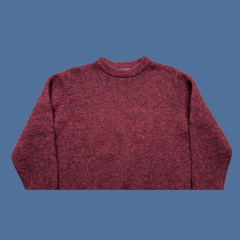 Vintage VINTAGE LL Bean Sweater Mens Medium 100% Wool Red Marled Knit Crewneck Pullover Crew Neck Wool Pullover Mens Clothing Size US M / EU 48-50 / 2 - 1 Thumbnail