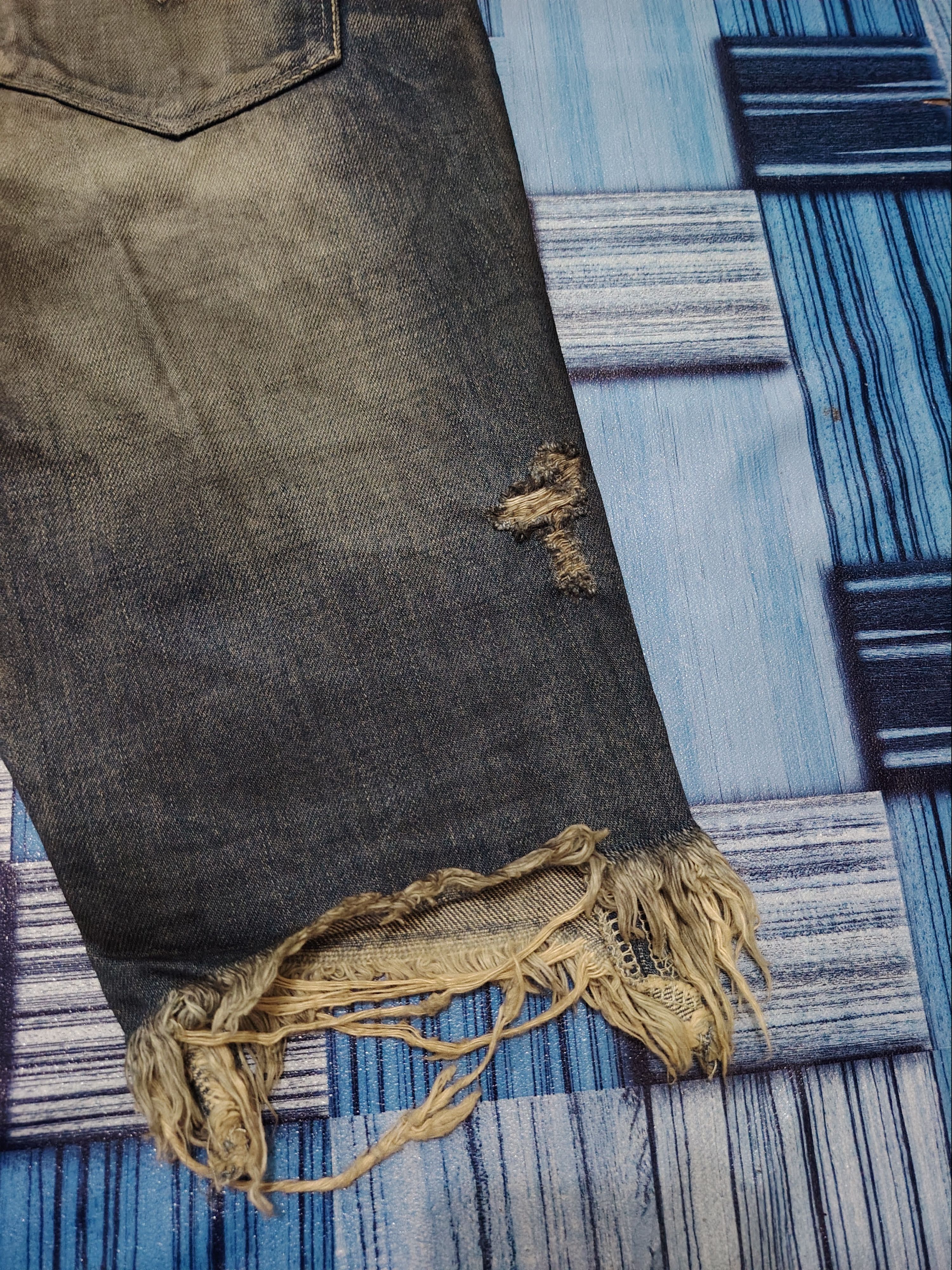 GOSTAR DE FUGA 💥Insane💥Rare💥Fuga Distressed Flared Jeans inspired I6W9 Size US 30 / EU 46 - 15 Thumbnail