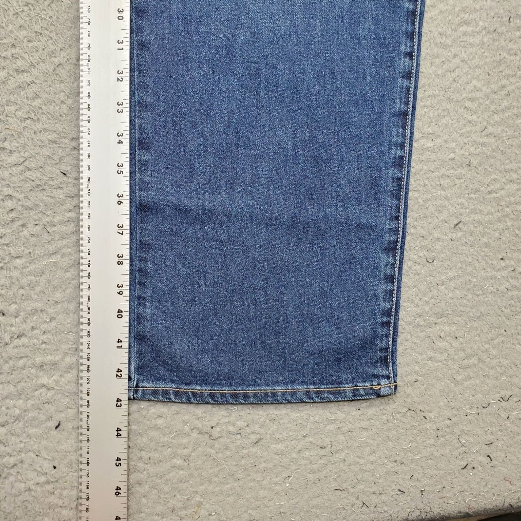 Vintage Seven7 Jeans Womens 16 Blue Denim Premium Streetwear Loose Straight MY10341DE Jeans Size 38" / US 16 / IT 52 - 3 Thumbnail