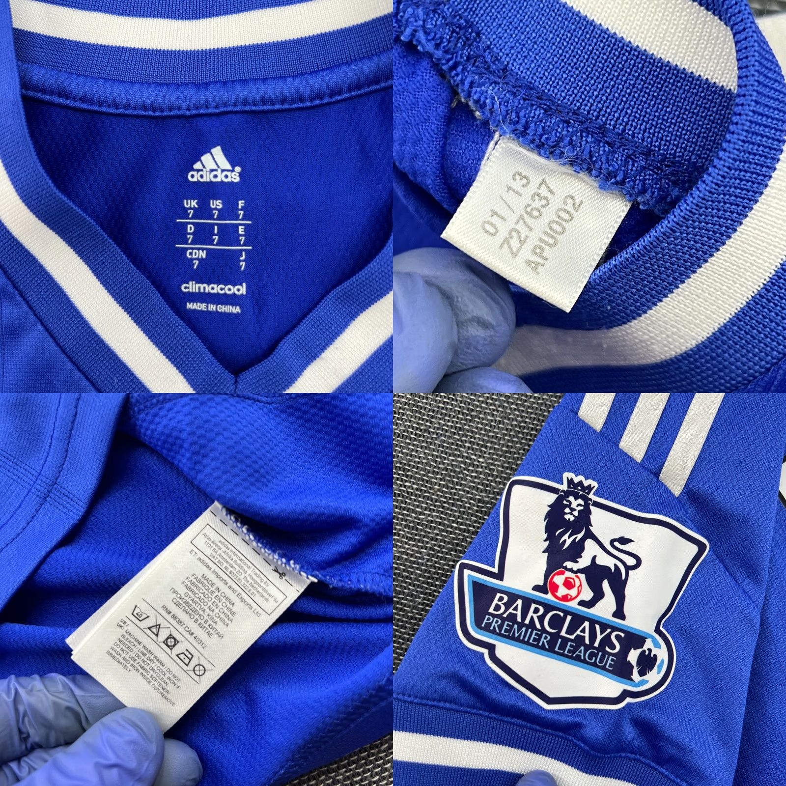 Adidas Chelsea 2013 2014 Home Bertrand Player Issue Mens Football Jersey Size S/M Blue Adidas Size US S / EU 44-46 / 1 - 9 Thumbnail