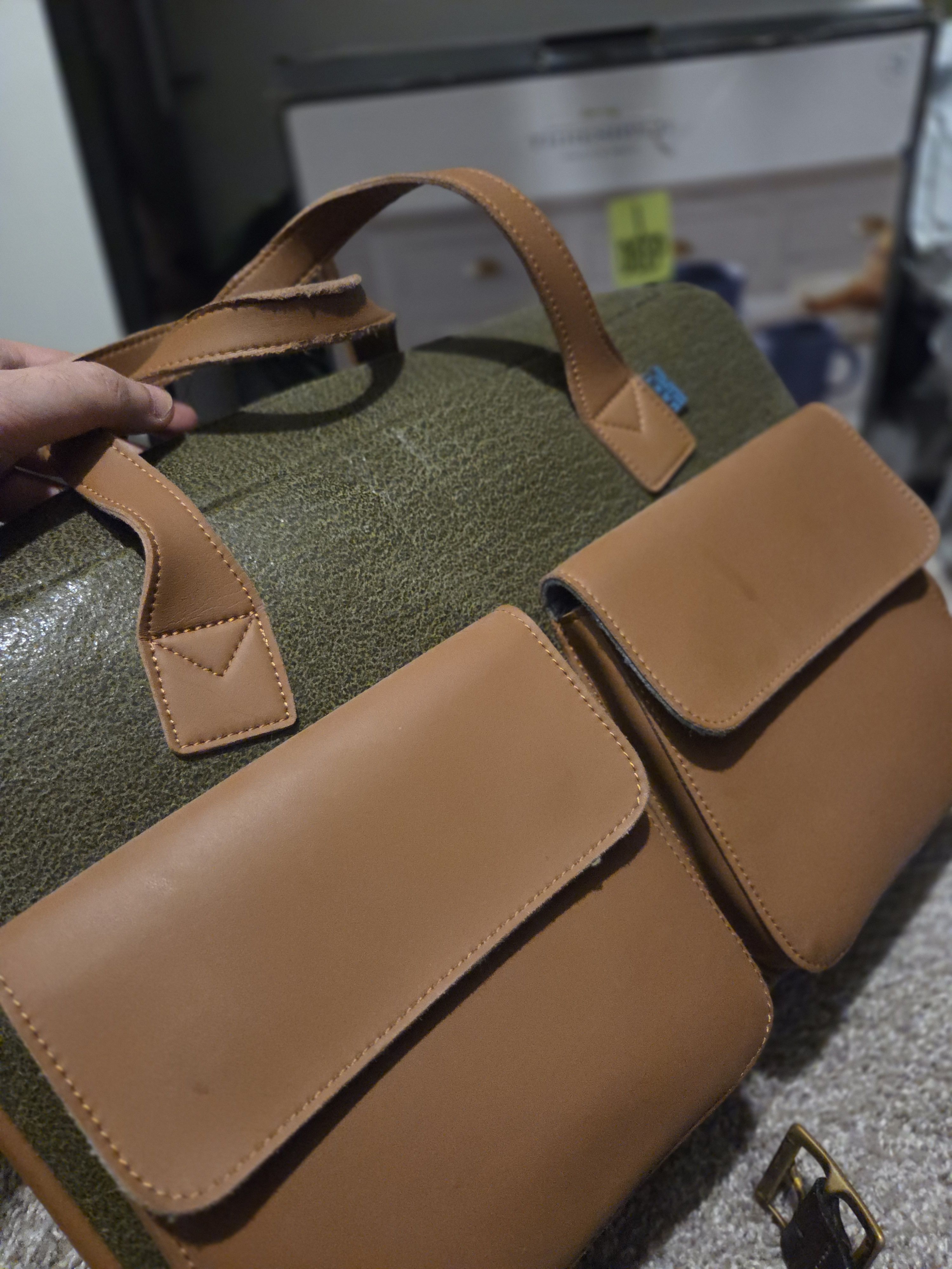 Other Frank Briefcase / Messenger Bag Green/Brown Size ONE SIZE - 11 Thumbnail
