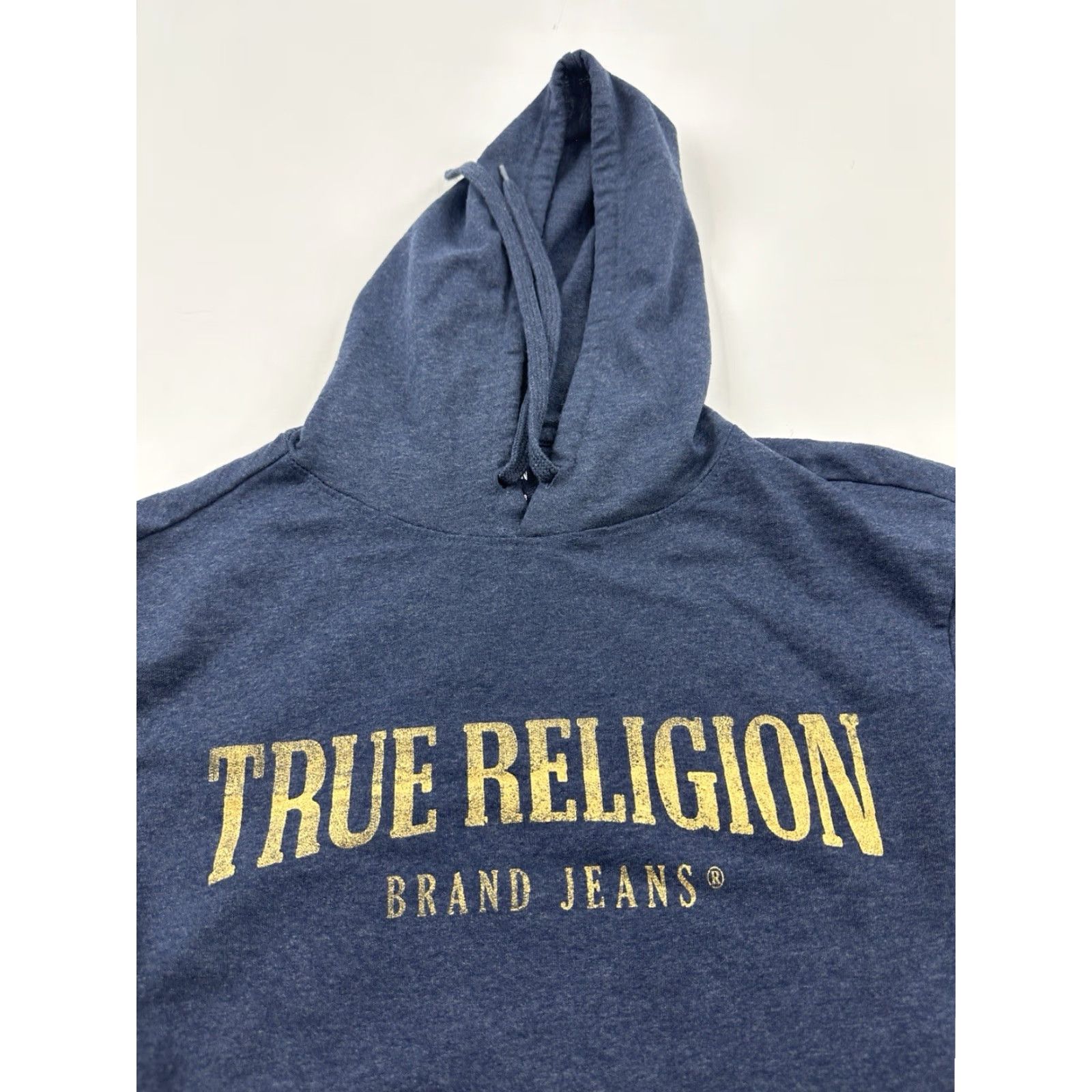 True Religion True Religion Hoodie Sweatshirt Mens L Gray Logo Pullover Long Sleeve Graphic Print All Seasons Modern Designer Activewear Size US L / EU 52-54 / 3 - 3 Thumbnail
