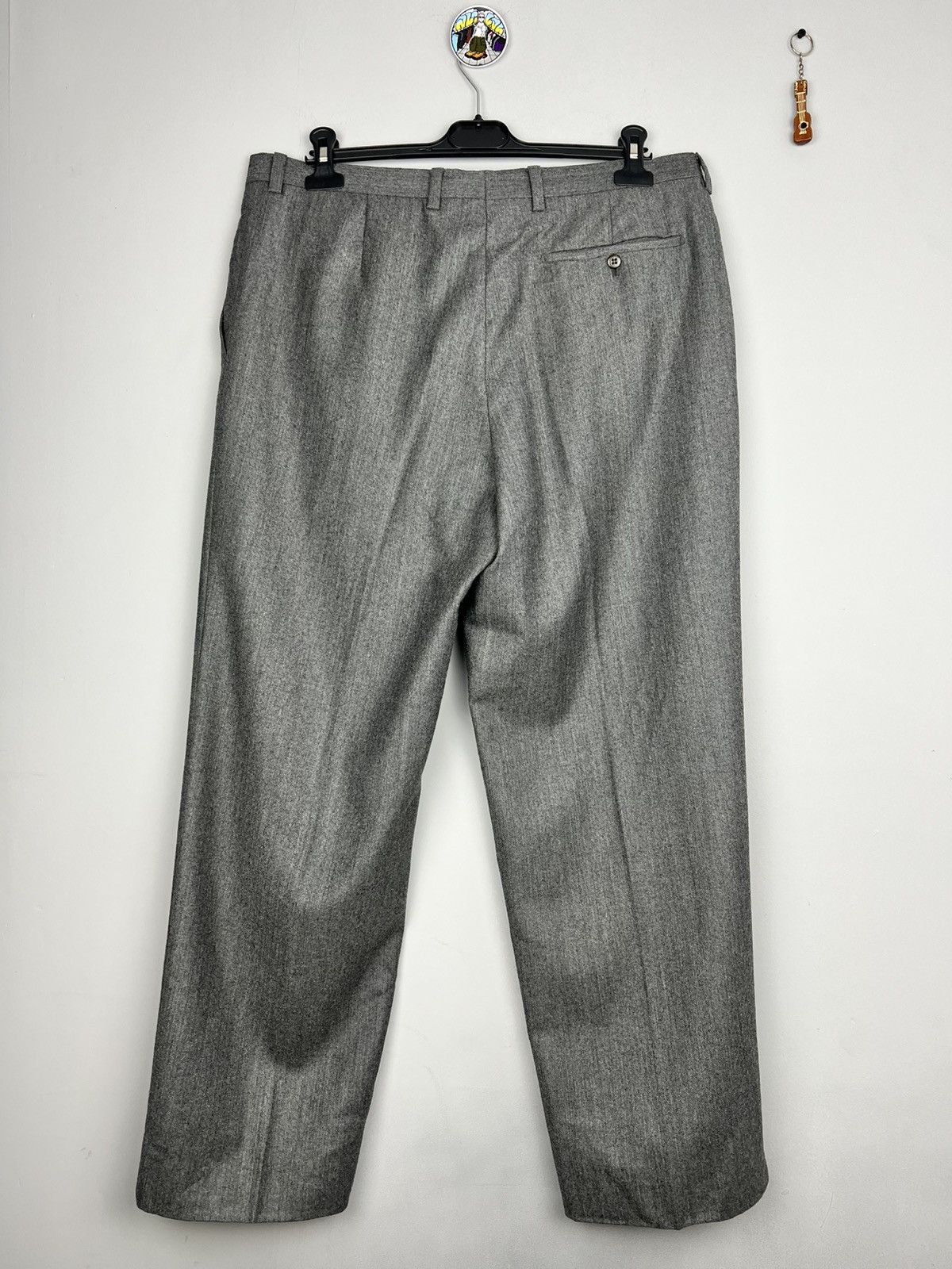 Burberry × Vintage Burberry Loose Casual Wool Pants Vintage Size US 36 / EU 52 - 5 Thumbnail
