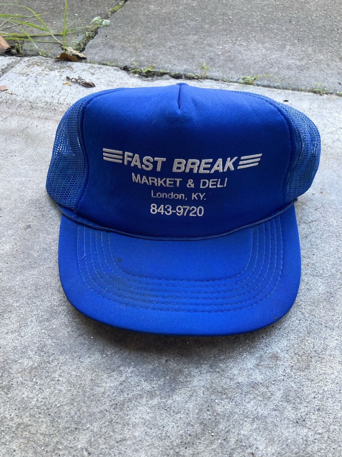 Vintage Vintage blue fast break trucker hat Size ONE SIZE - 1 Thumbnail