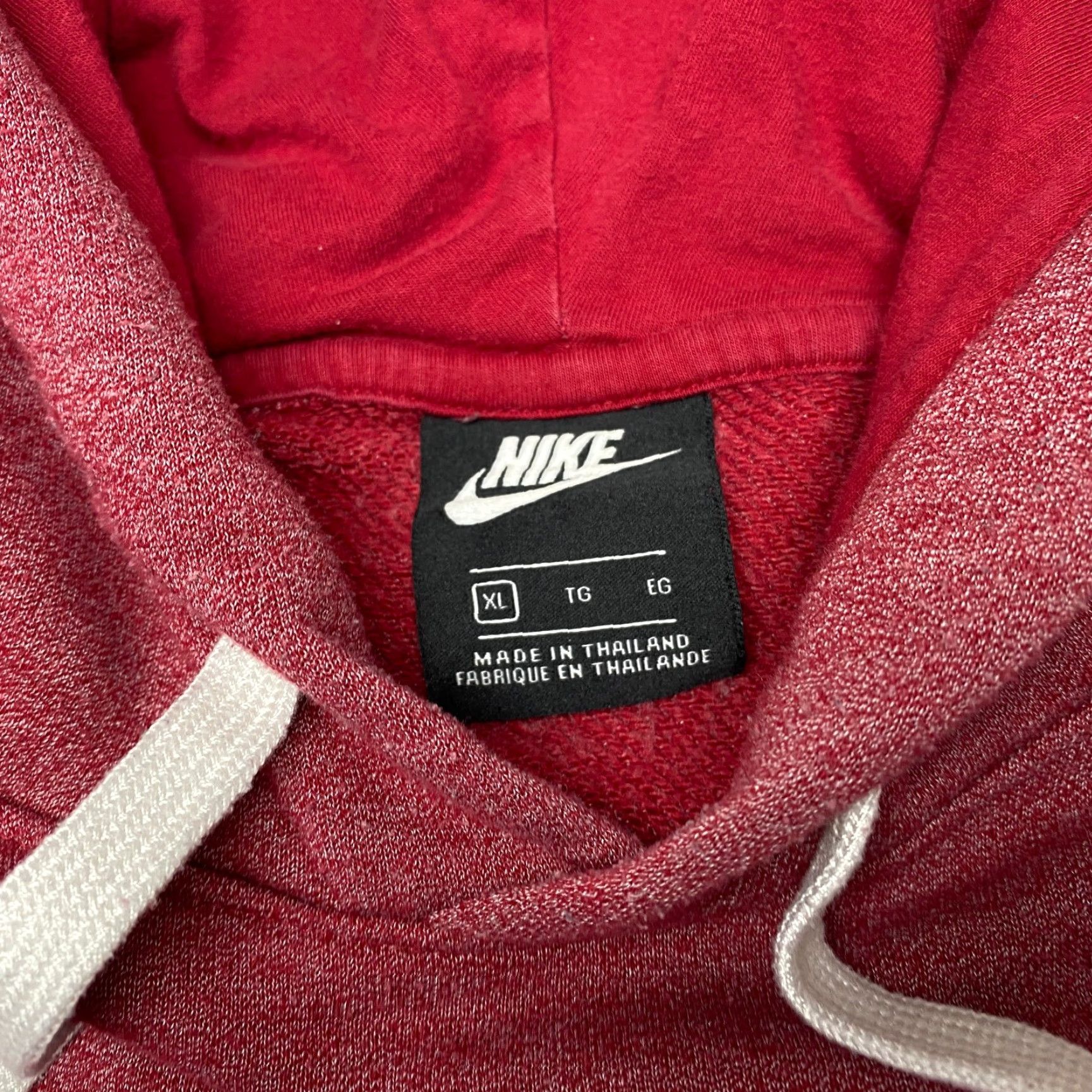 Nike VINTAGE Nike Center Swoosh Hoodie Mens XL Maroon Logo Embroidered Sweatshirt Spellout Size US XL / EU 56 / 4 - 6 Thumbnail