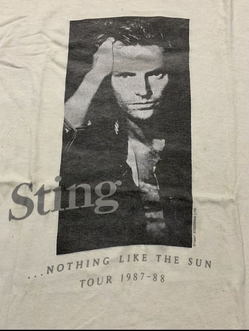 Band Tees STING 1987 80’s Size US XL / EU 56 / 4 - 3 Thumbnail
