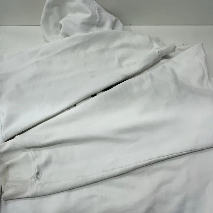 Other Balenciaga Balenciaga White Graphic Hoodie for Men -2507 Size US XL / EU 56 / 4 - 5 Thumbnail