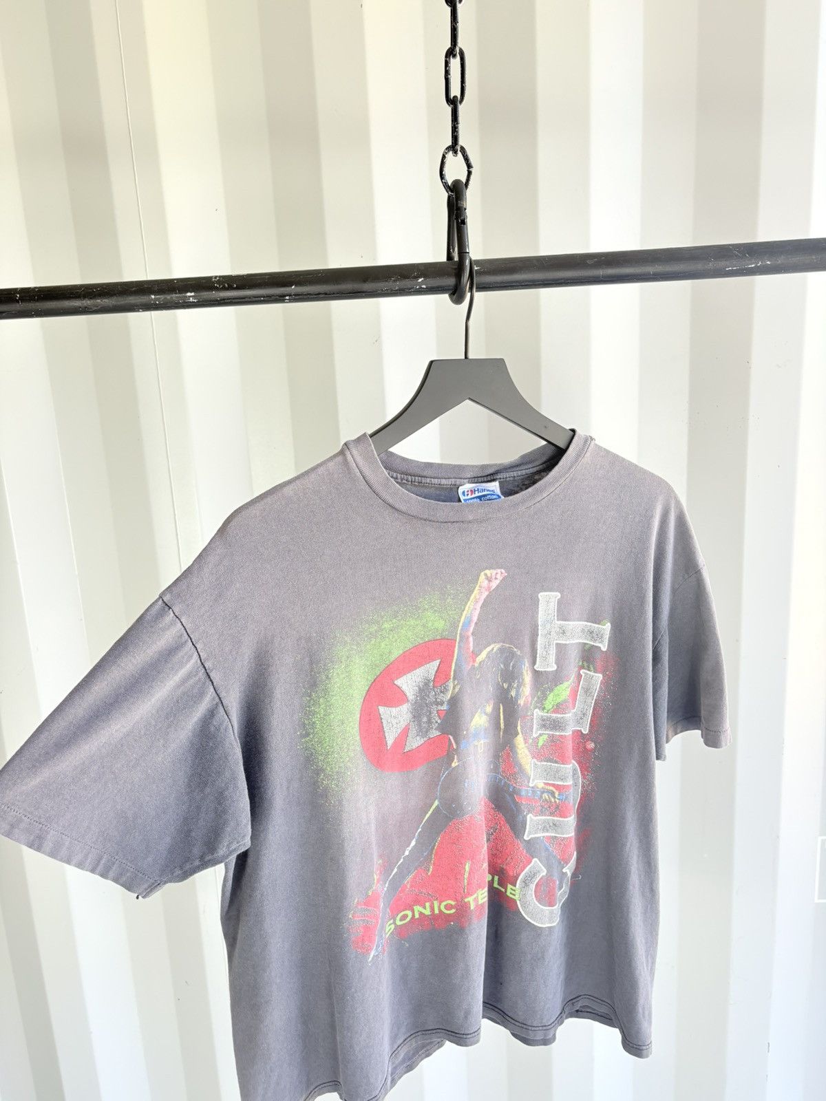 Band Tees Vintage Sonic Temple Shirt Faded Distressed GRUNGE Band Size US L / EU 52-54 / 3 - 4 Thumbnail